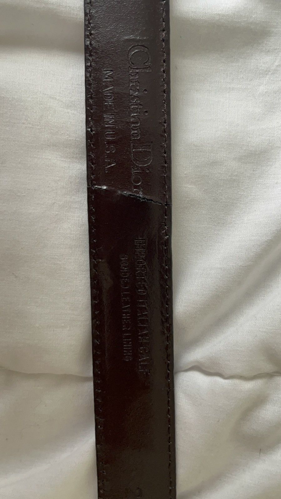 Christian Dior Monsieur Vintage Dior Calf Leather Belt Size ONE SIZE - 2 Thumbnail