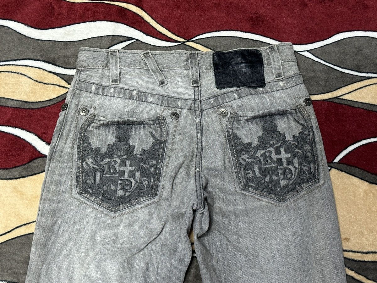 Affliction × Japanese Brand Distrssed Faded🔥Vtg Y2K Keanan Duffty Denim Affliction Style Size US 31 - 22 Thumbnail
