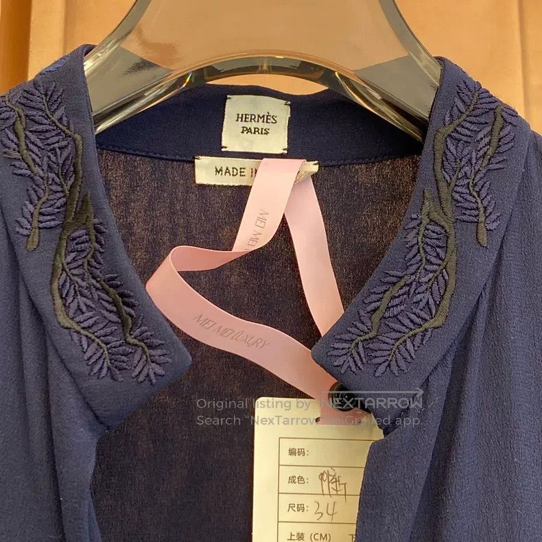 Hermes Hermes Heavy Silk Evening Dress Size XXS / US 00 / IT 34 - 4 Thumbnail