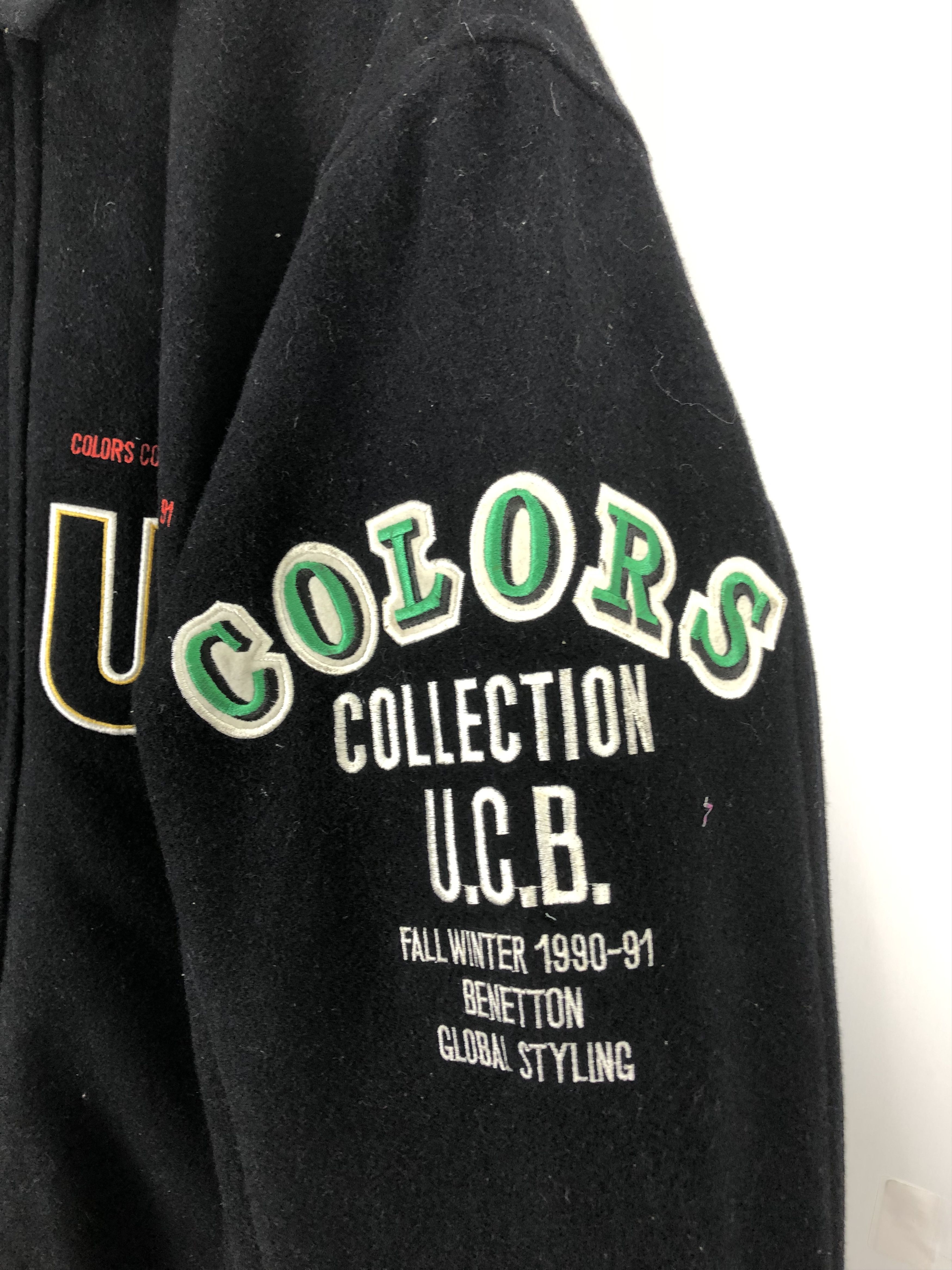 United Colors Of Benetton 90s United Colors Of Benetton Wool Jacket Embroidered J0462 Size US L / EU 52-54 / 3 - 6 Thumbnail