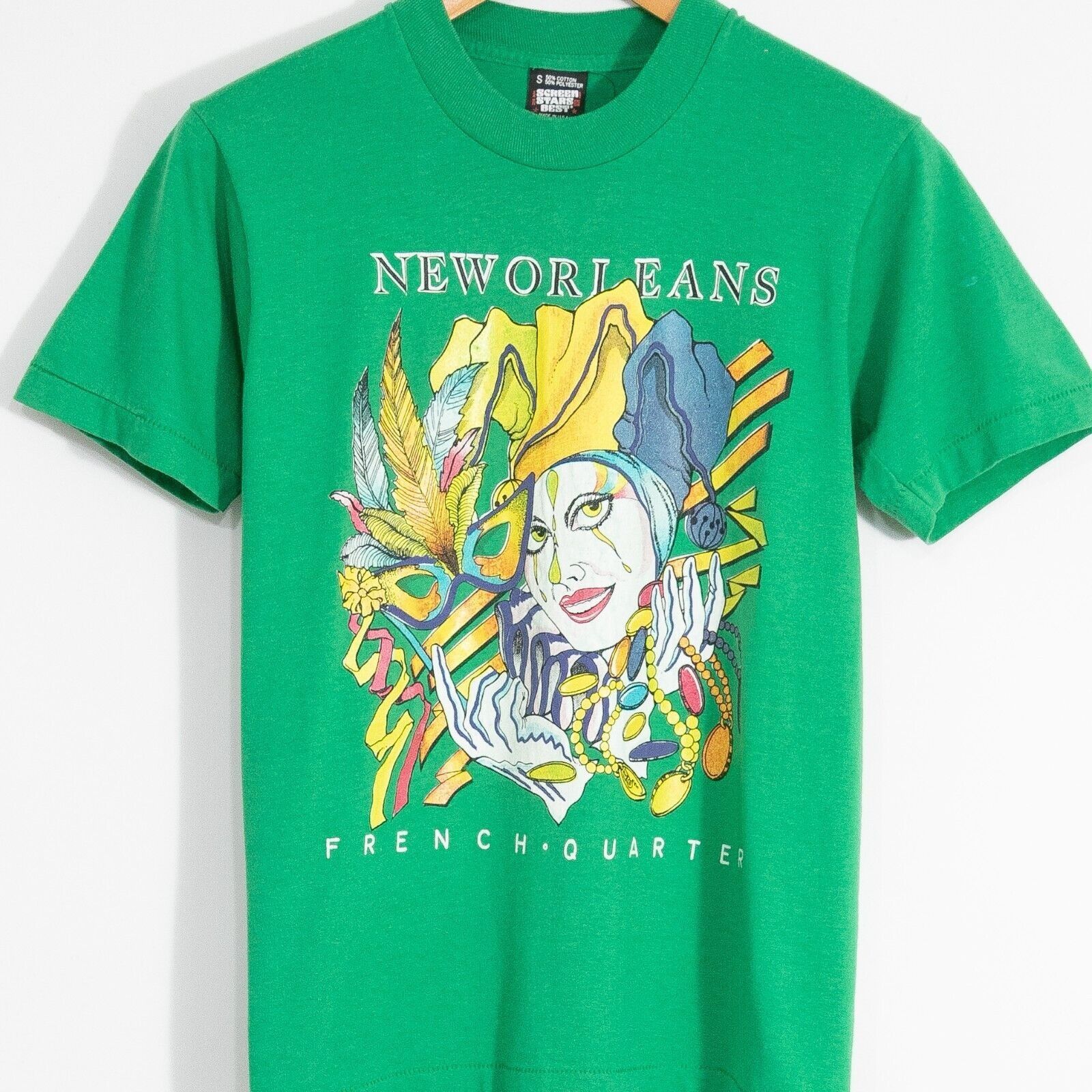 Vintage Vintage 90s New Orleans French Quarter Tee S - Distressed Size US S / EU 44-46 / 1 - 2 Thumbnail