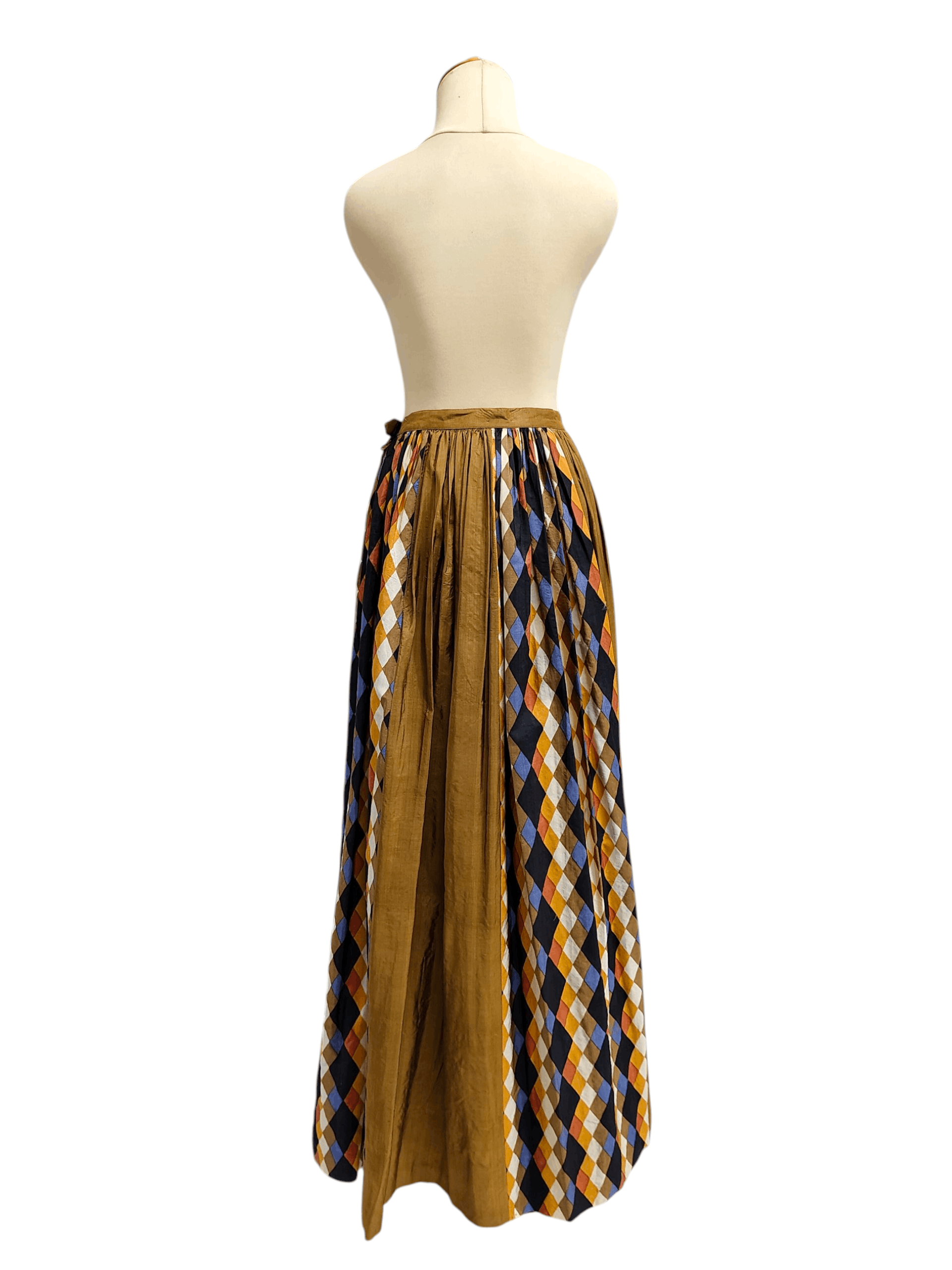 Saint Laurent Paris ARCHIVE💥Vtg 70s Saint Laurent Pleated Floor Skirt Size 28" / US 6 / IT 42 - 4 Thumbnail