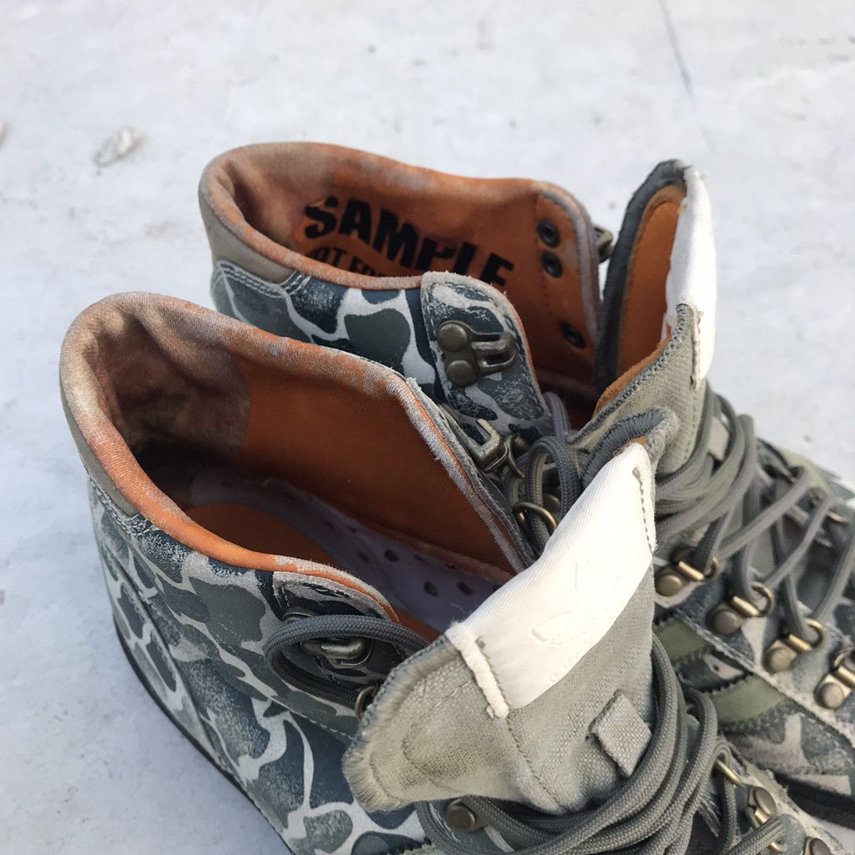 Adidas Rare adidas SAMPLE Vintage Camouflage Green Military hi boot Size US 8.5 / EU 41-42 - 5 Thumbnail