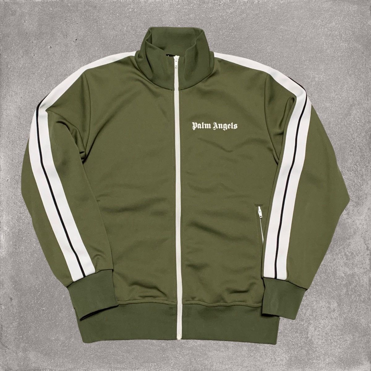 Palm Angels Palm Angels Large Track Jacket Classic Khaki Green Jacket Size US L / EU 52-54 / 3 - 1 Thumbnail