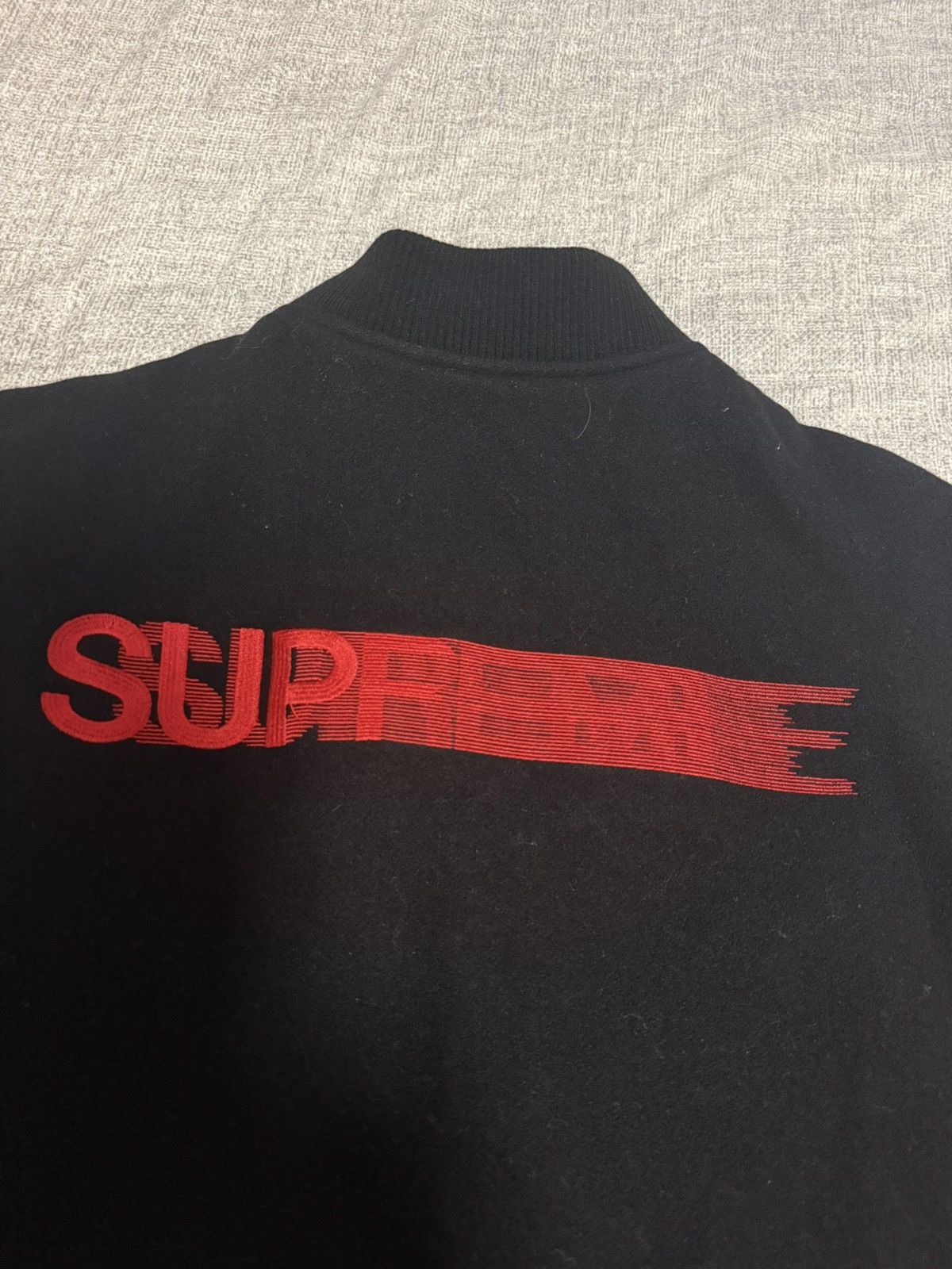 Supreme Supreme black motion logo varsity Jacket Size US XL / EU 56 / 4 - 3 Thumbnail