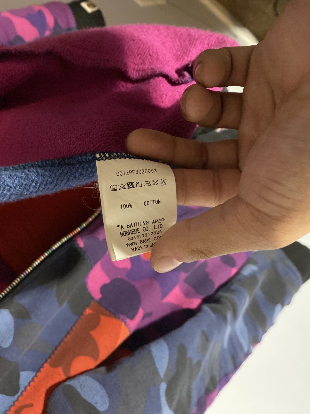 Bape MULTI COLORED BAPE FULL ZIP Size US S / EU 44-46 / 1 - 3 Thumbnail