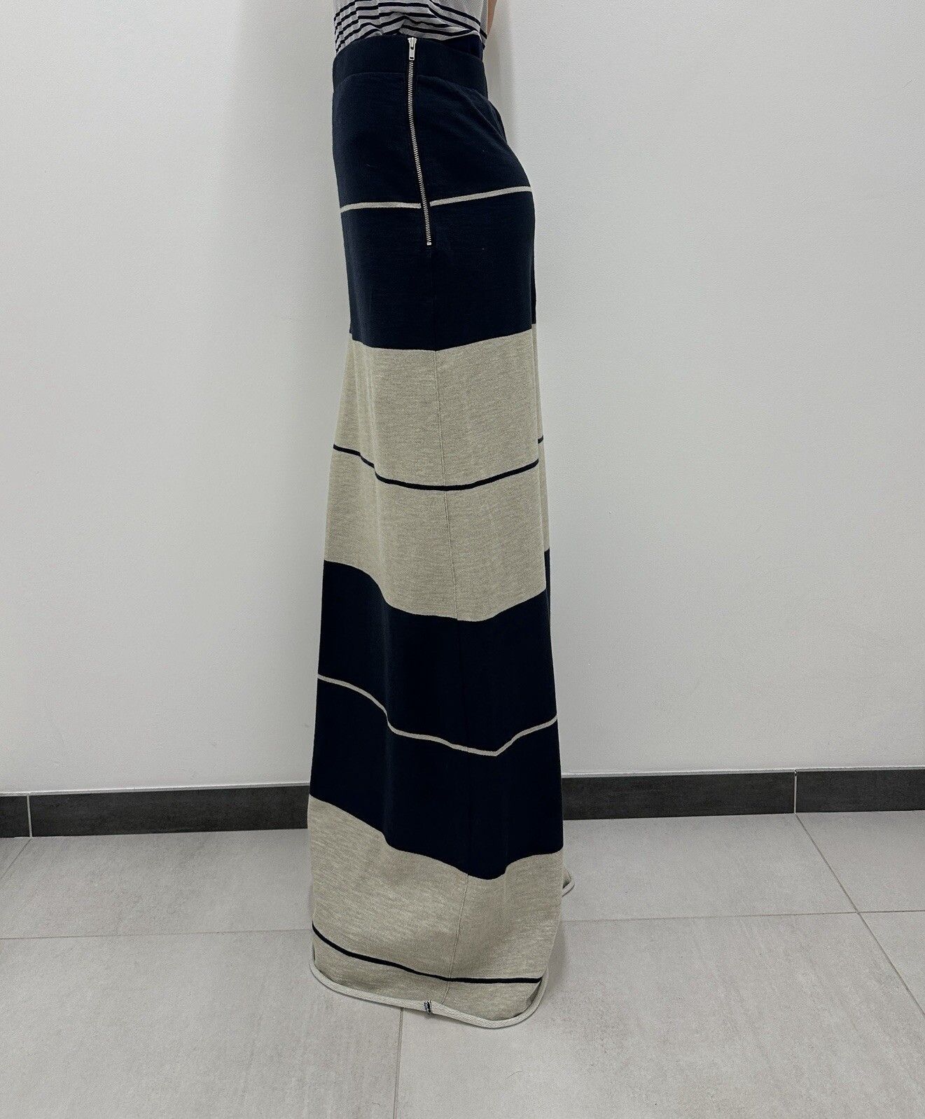 Acne Studios ACNE Nico F Striped Paw11 Long Skirt Maxi Cotton Blend Size 27" / US 4 / IT 40 - 5 Thumbnail