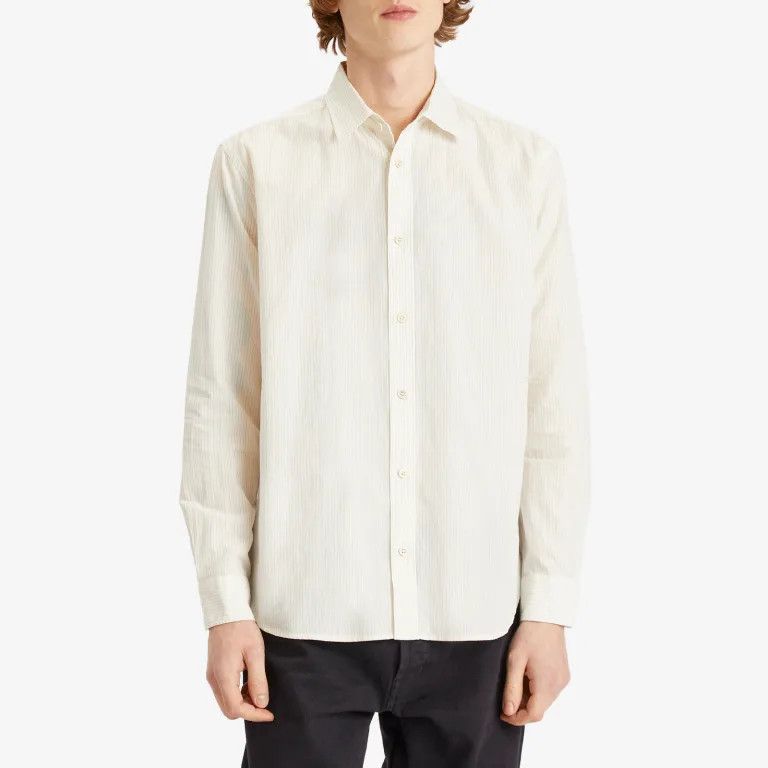 Saint Laurent Paris o1bcso1str1025 Oversize Shirt Dobby Stripes in White/Multi Size US XS / EU 42 / 0 - 2 Thumbnail