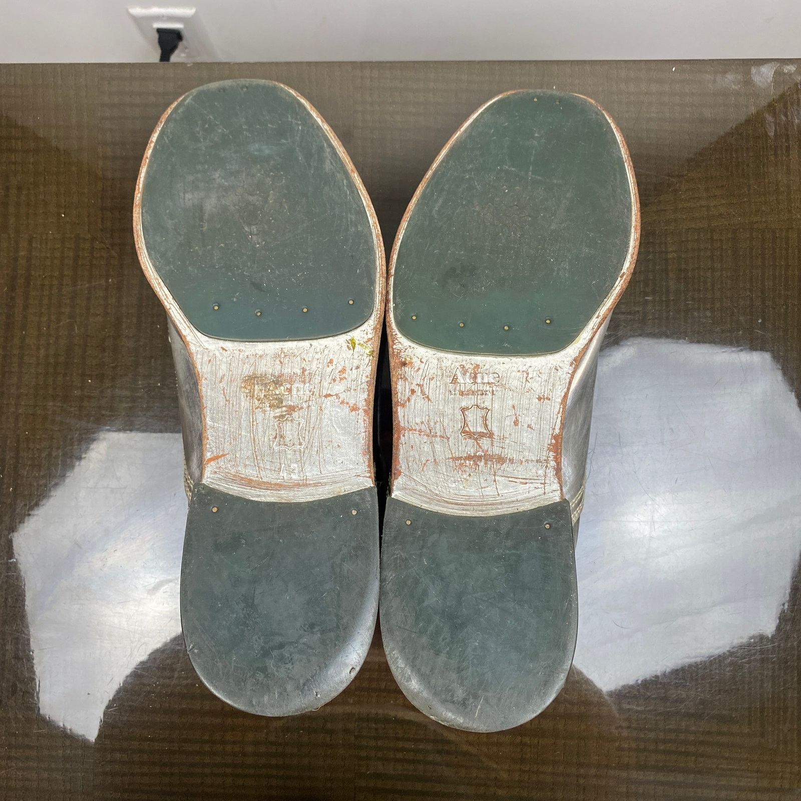 Acne Studios Acne Studios Askin Silver Cap Toe Derby Shoes Men's 43 US 10 Size US 10 / EU 43 - 7 Thumbnail