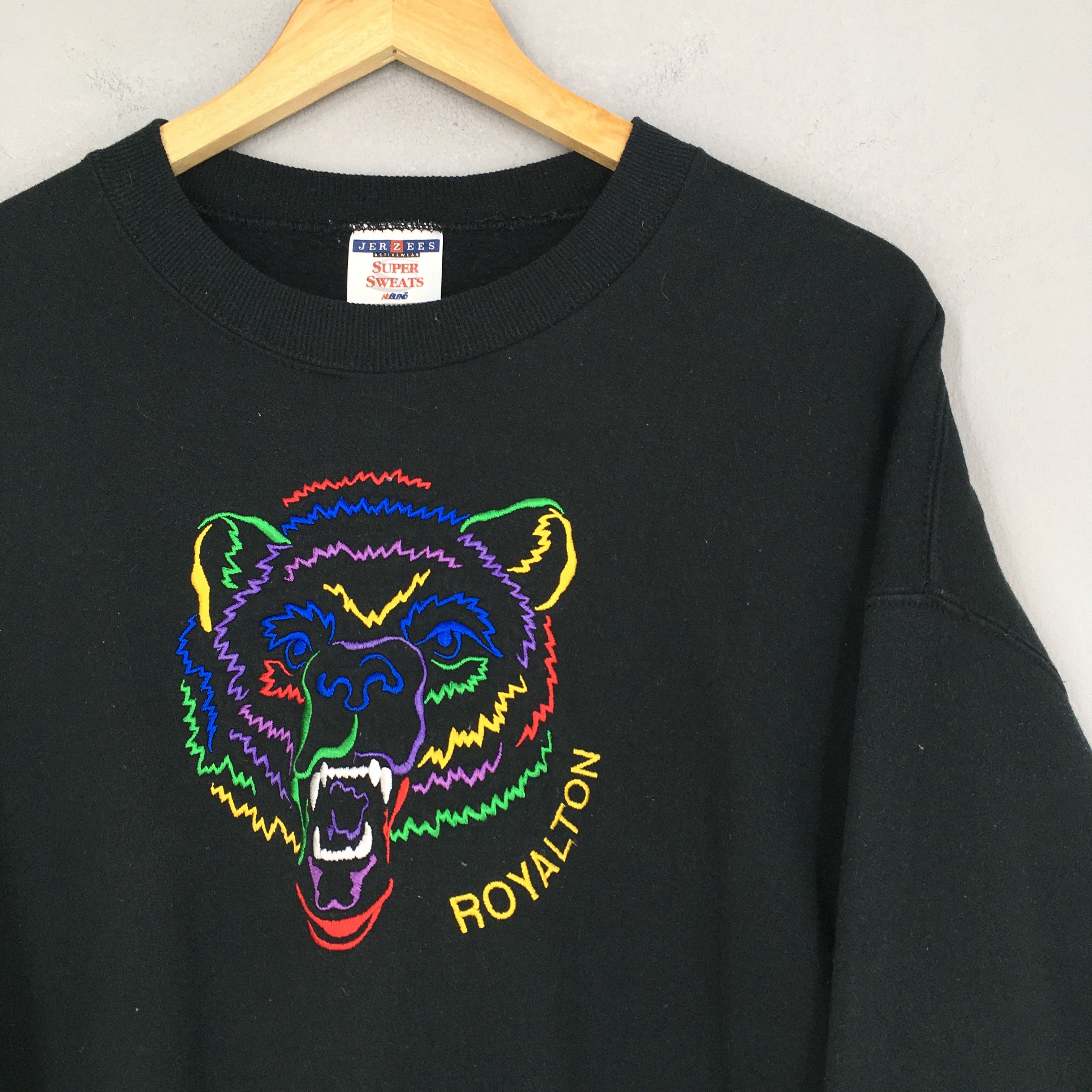 Jerzees Vintage 90s North Royalton Bears Ncaa Sweatshirt XLarge Size US XL / EU 56 / 4 - 2 Thumbnail