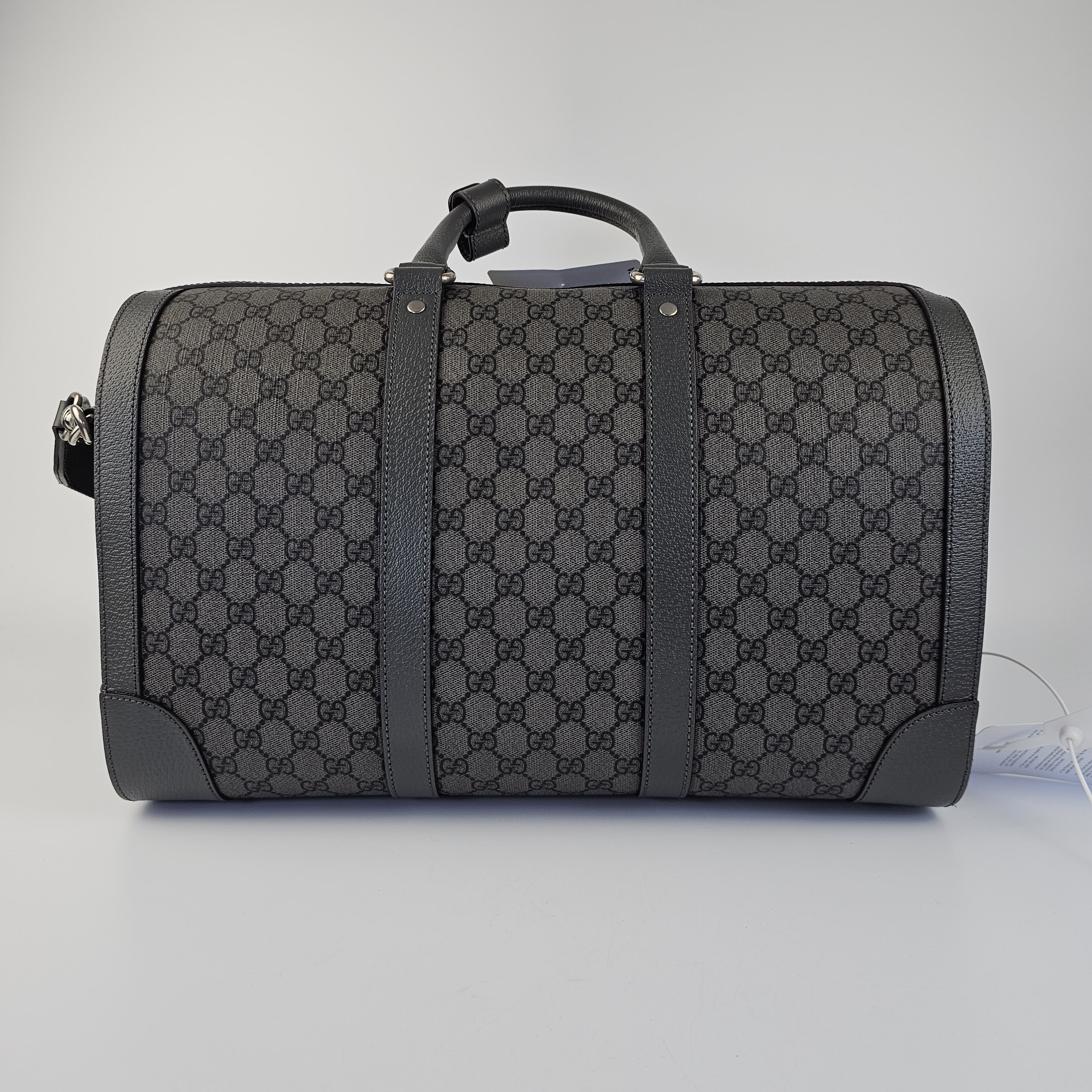 Gucci Gucci Ophidia Medium $2750 Grey/Black Duffle Bag New Size ONE SIZE - 9 Thumbnail