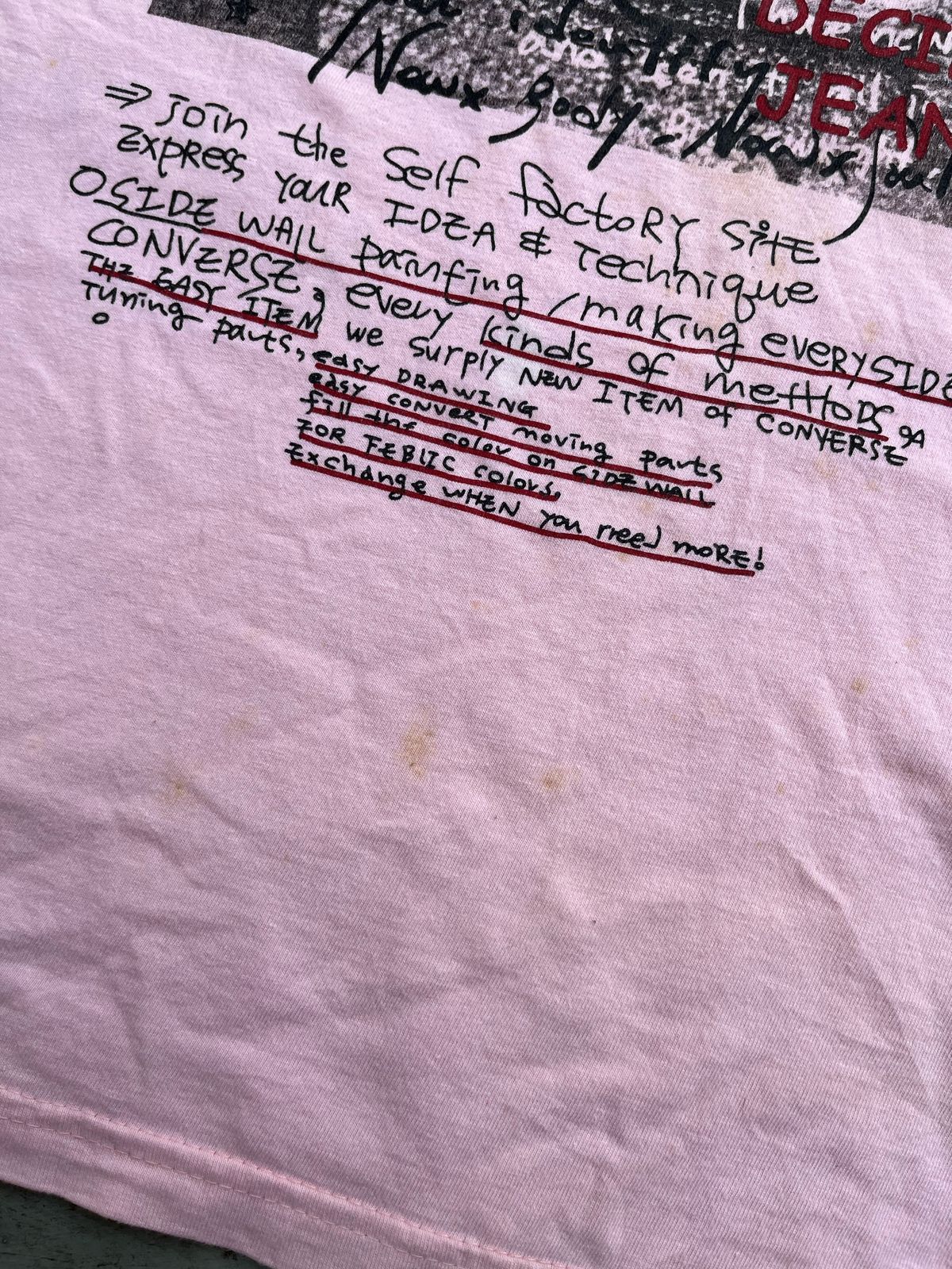 If Six Was Nine × Japanese Brand × Le Grande Bleu (L.G.B.) JAPANASE Y2K DECIDE POEM TEE Size US L / EU 52-54 / 3 - 4 Thumbnail