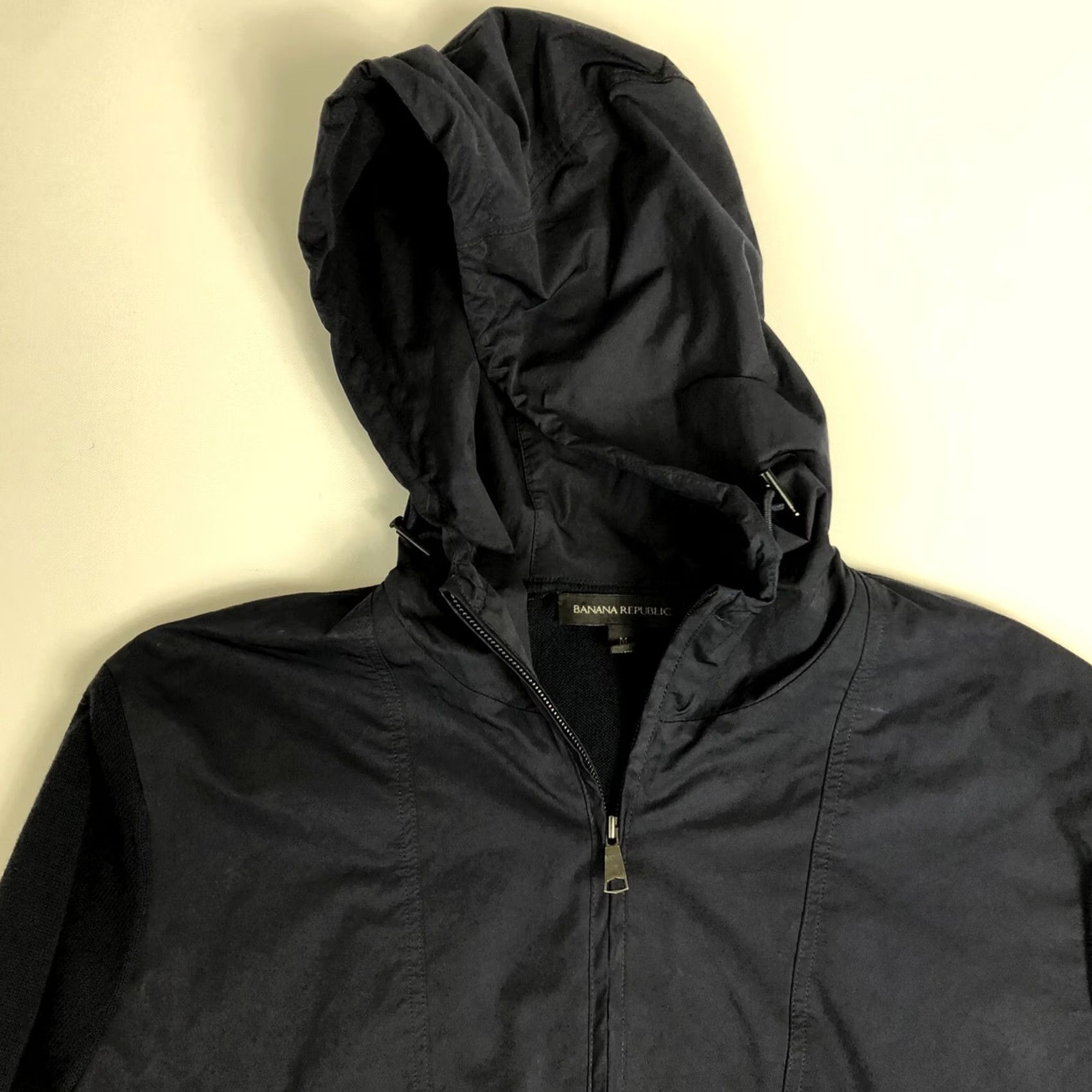 Banana Republic BANANA REPUBLIC Hoodie Pullover Blue 1/4 Zip Front Sweatshirt Men's Medium F64 Size US M / EU 48-50 / 2 - 3 Thumbnail