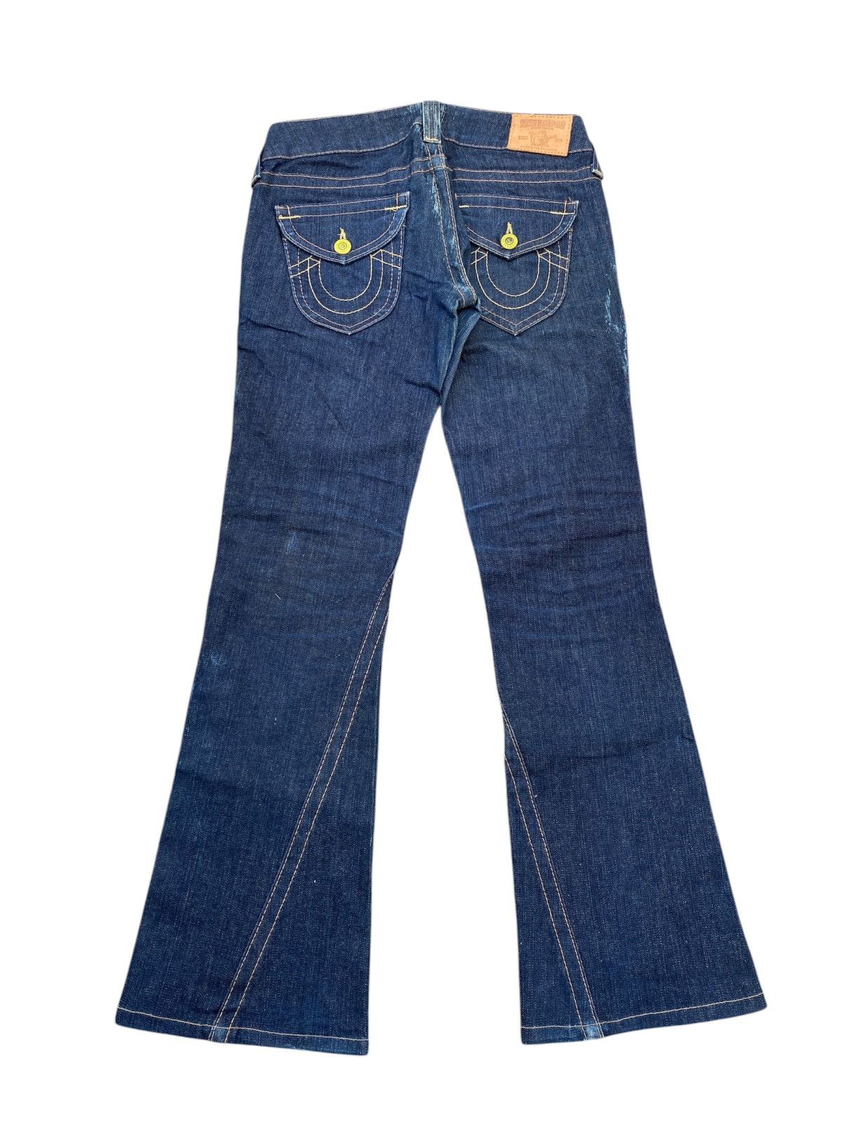 True Religion True Religion Indigo Blue Low Rise Flare Jeans Size 26" / US 2 / IT 38 - 3 Thumbnail