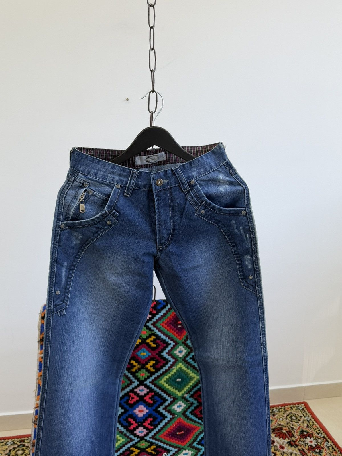 Japanese Brand Vintage Streetwear Baggy Flared Bootcut Denim Y2K Jeans Size US 30 / EU 46 - 3 Thumbnail