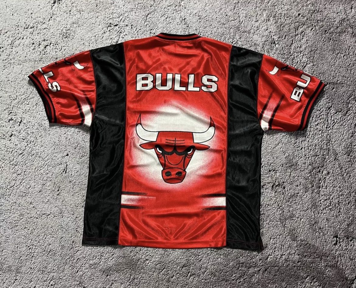 NBA × Vintage Vintage 90's Chincago Bulls NBA Shirt Nutmeg Size L Size US L / EU 52-54 / 3 - 2 Thumbnail