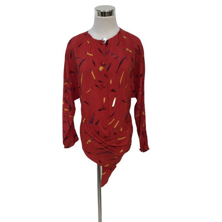 Dior Christian Dior Abstract Pattern Blouse Size M Size M / US 6-8 / IT 42-44 - 1 Thumbnail