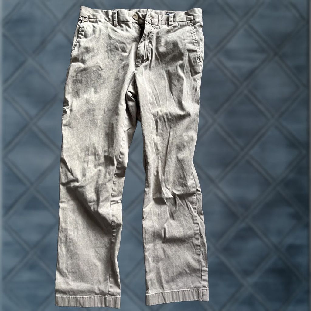 Vineyard Vines Vineyard Vines Breaker Pants Men Chino 30x30 Beige Khaki Stretch Cotton Spandex Regular Straight Pockets Tie Button Wear Size US 30 / EU 46 - 1 Thumbnail