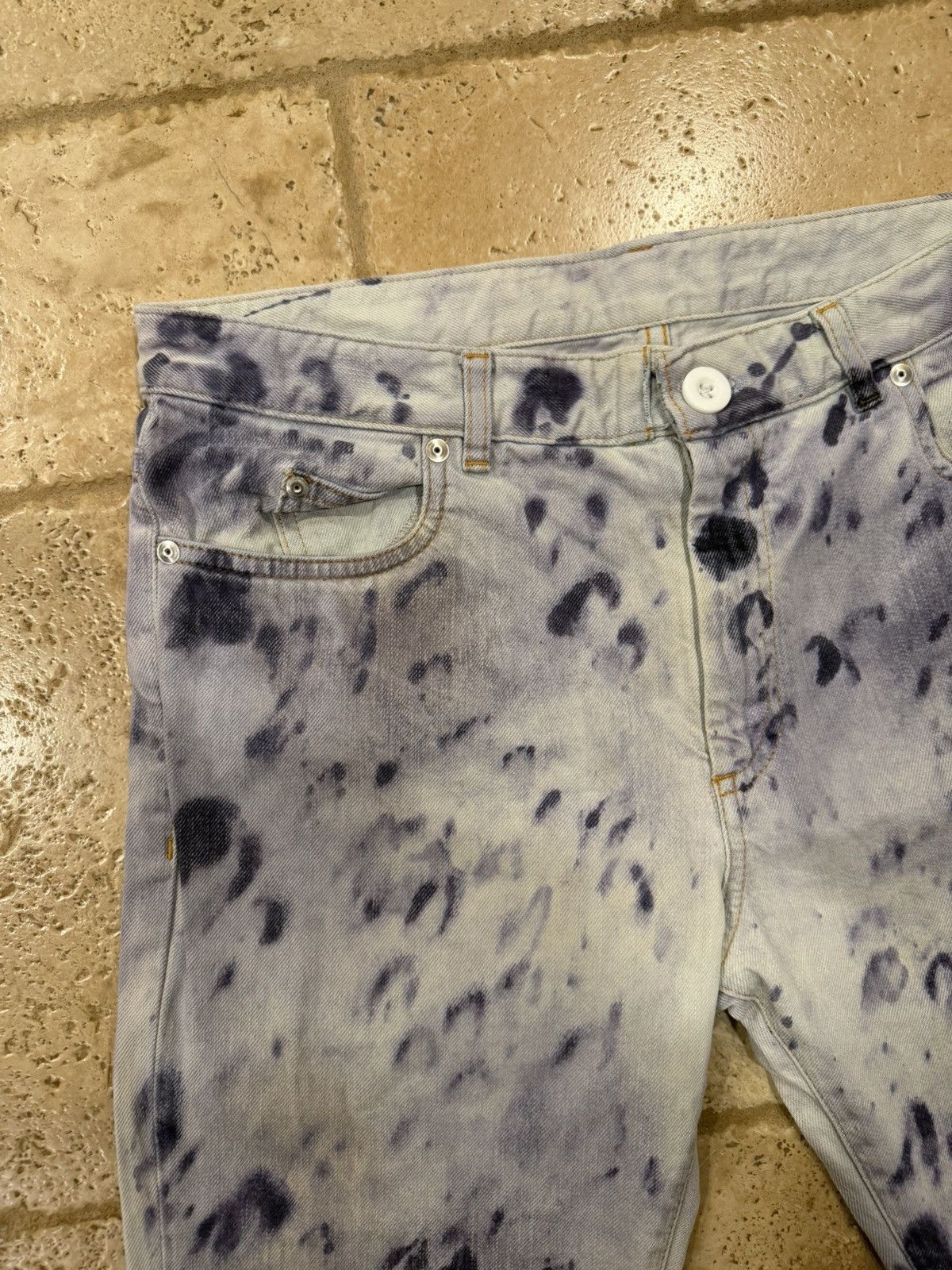 Maison Margiela Maison Margiela Ink / Paint Splatter Purple Denim Jeans Size US 32 / EU 48 - 5 Thumbnail