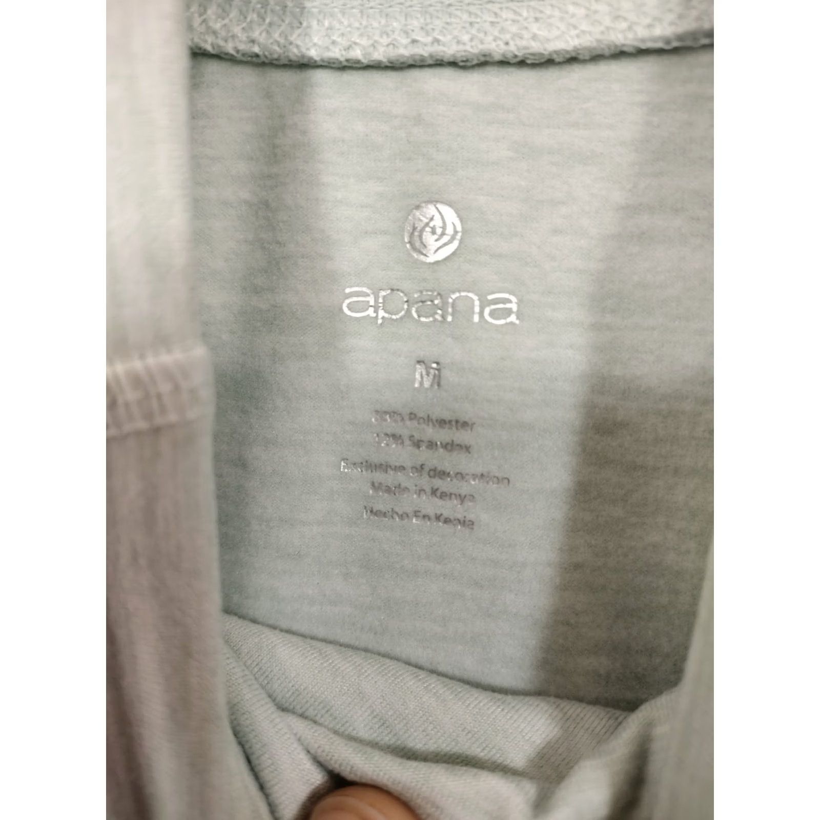 Vintage Apana Yoga Sweater Womens M Pullover Turtleneck Long Sleeve Casual Blue Logo Knit Polyester Spandex Size M / US 6-8 / IT 42-44 - 3 Thumbnail