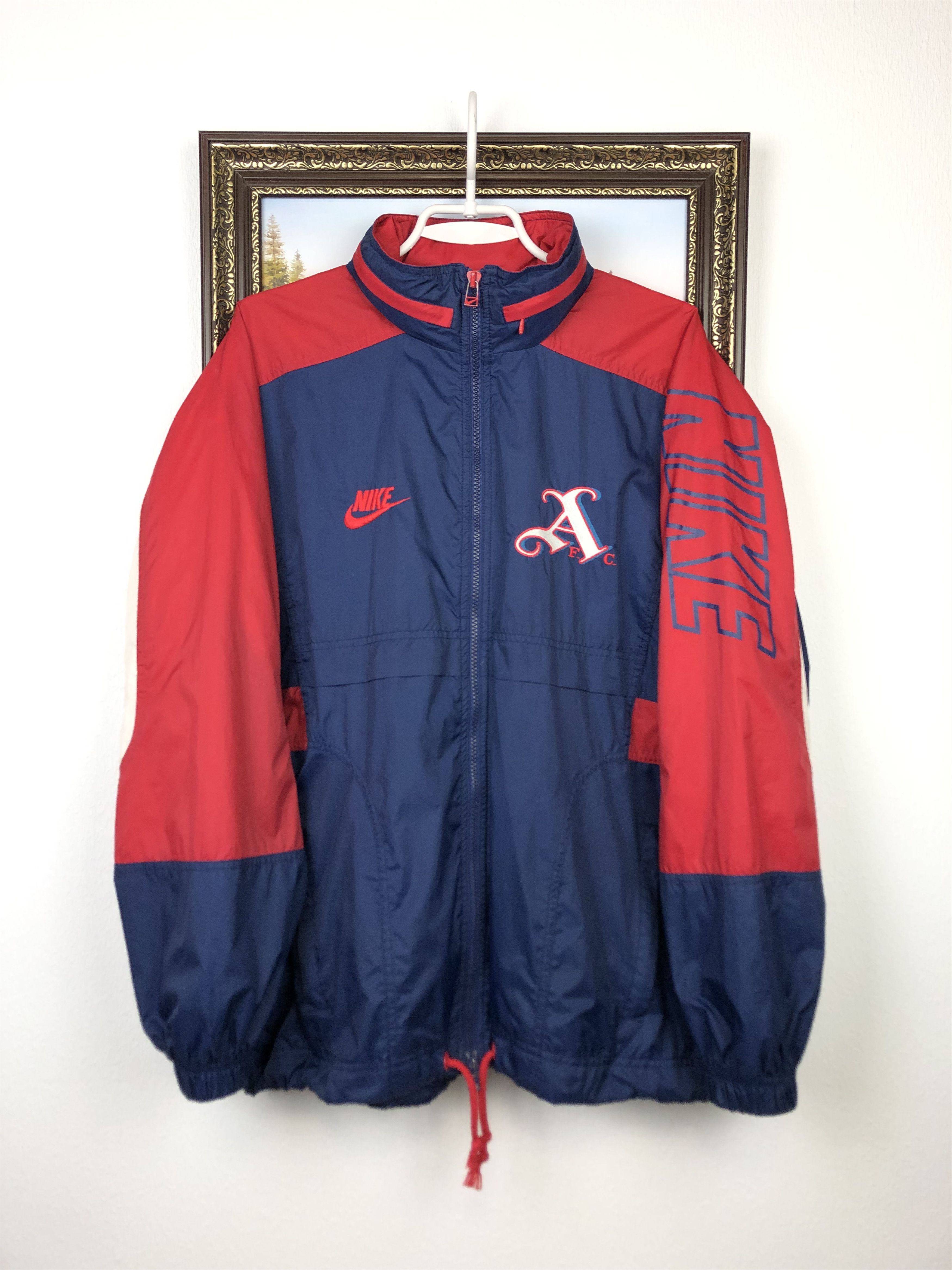Nike Vintage 90's Nike Arsenal Football Jacket Soccer Windbreaker Size US M / EU 48-50 / 2 - 3 Thumbnail
