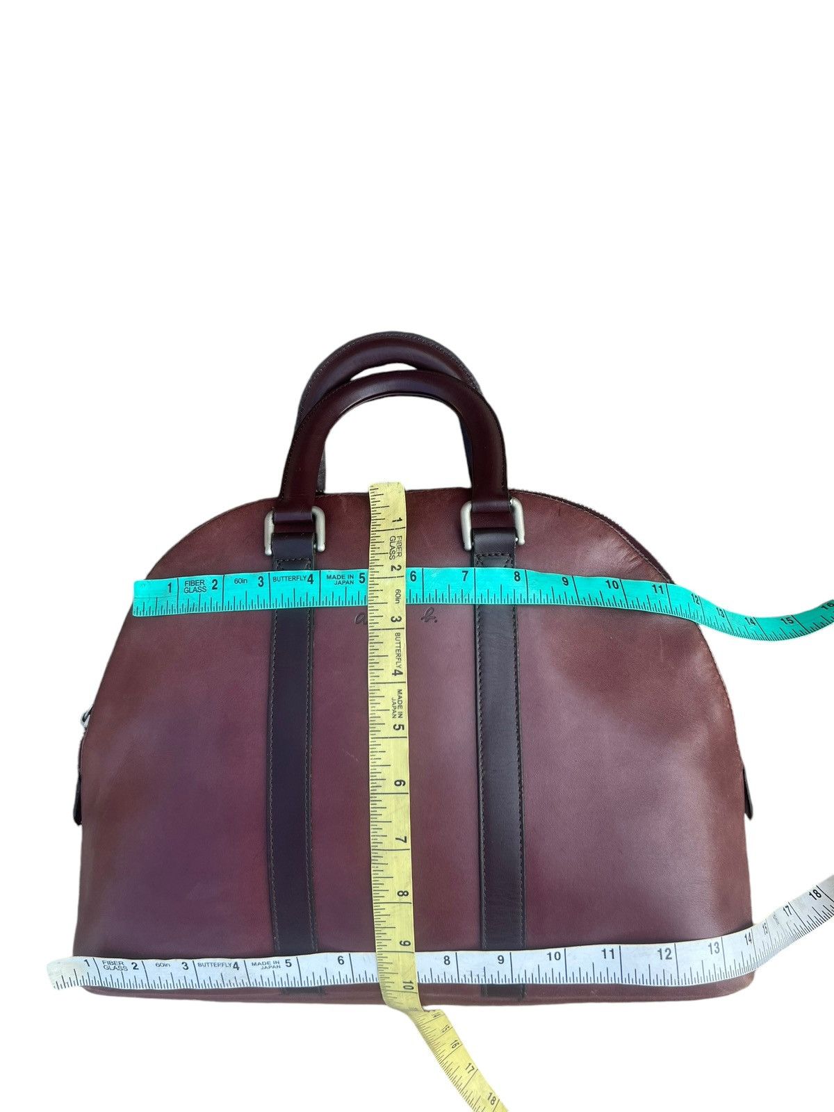agnes b. Vintage Agnes B. Voyage Distress Fade Patina Leather Bag Size ONE SIZE - 25 Thumbnail
