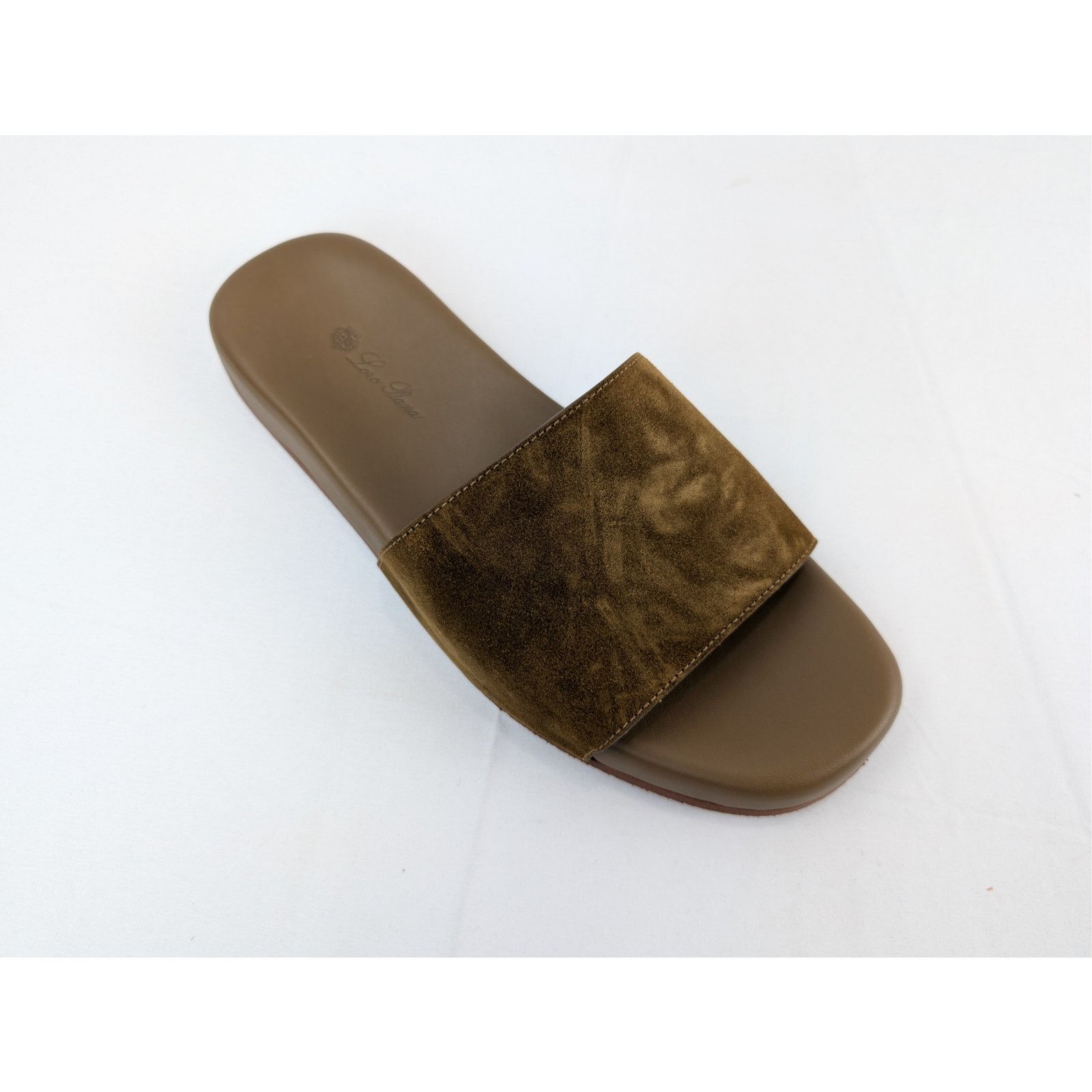 Loro Piana o1rshd1 Sea-Slide Walk Suede Slippers in Tan Size US 8 / EU 41 - 3 Thumbnail