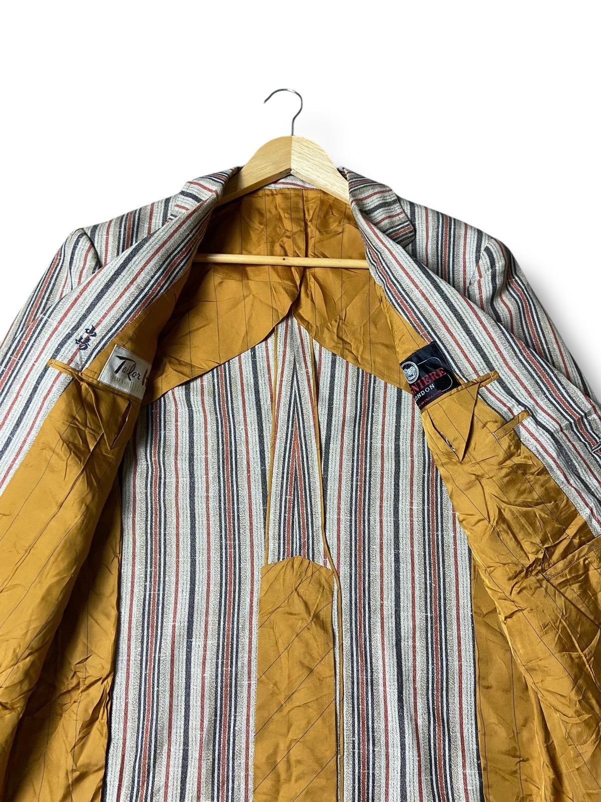 Japanese Brand GAGNIERE LONDON x TAILOR ITO Stripes Blazer (142) Size US XXS / EU 40 - 3 Thumbnail