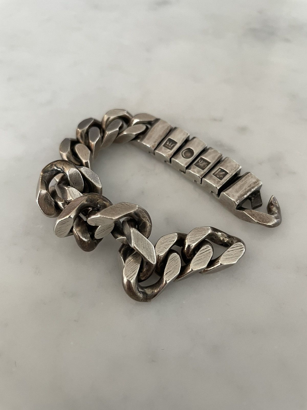 Pre-owned Werkstatt:münchen | M2880 Expand Link Bracelet In Silver