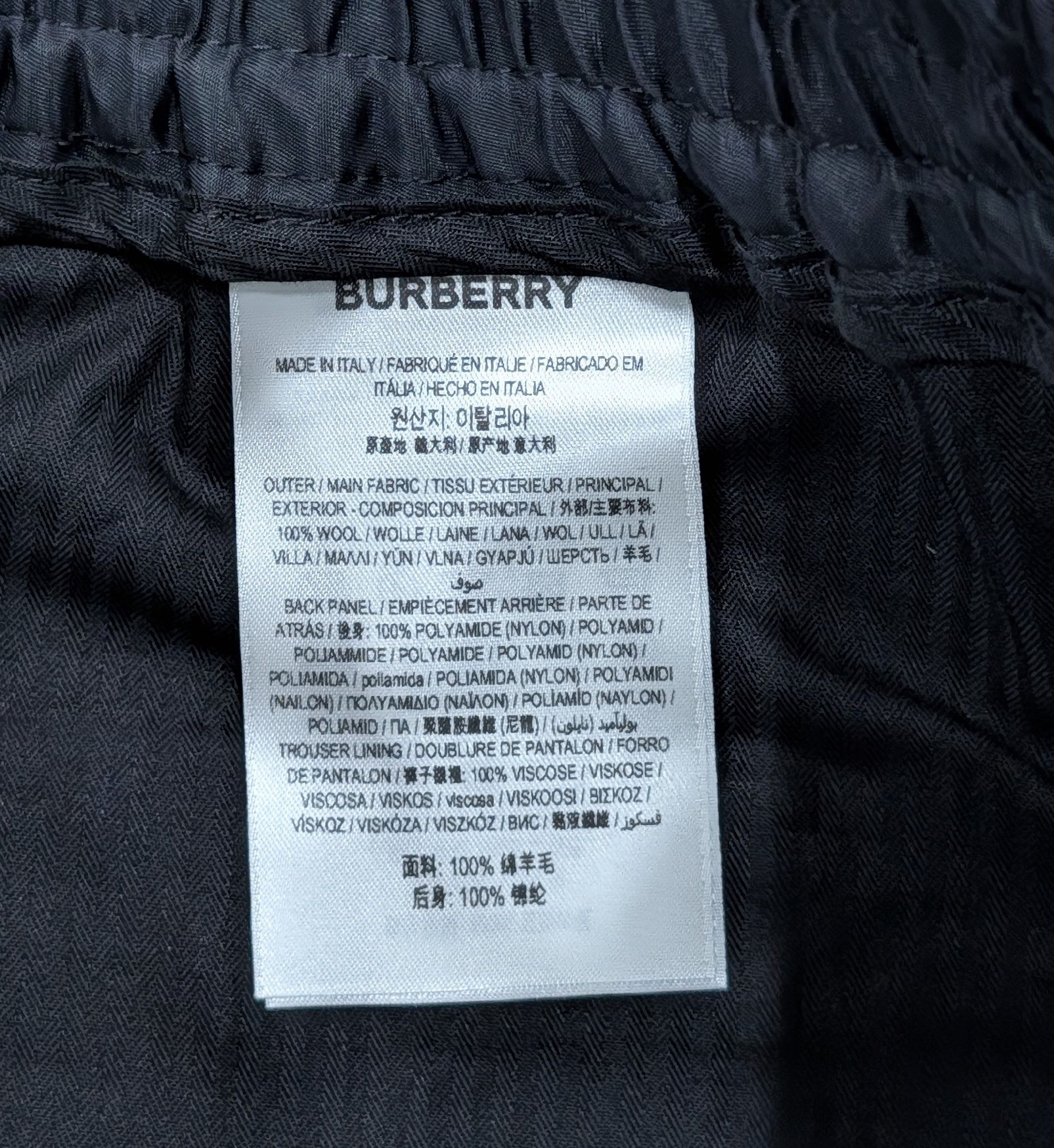 Burberry Burberry Two-Tone Tapered Trousers Pants Black 48 US 32 Size US 32 / EU 48 - 6 Thumbnail