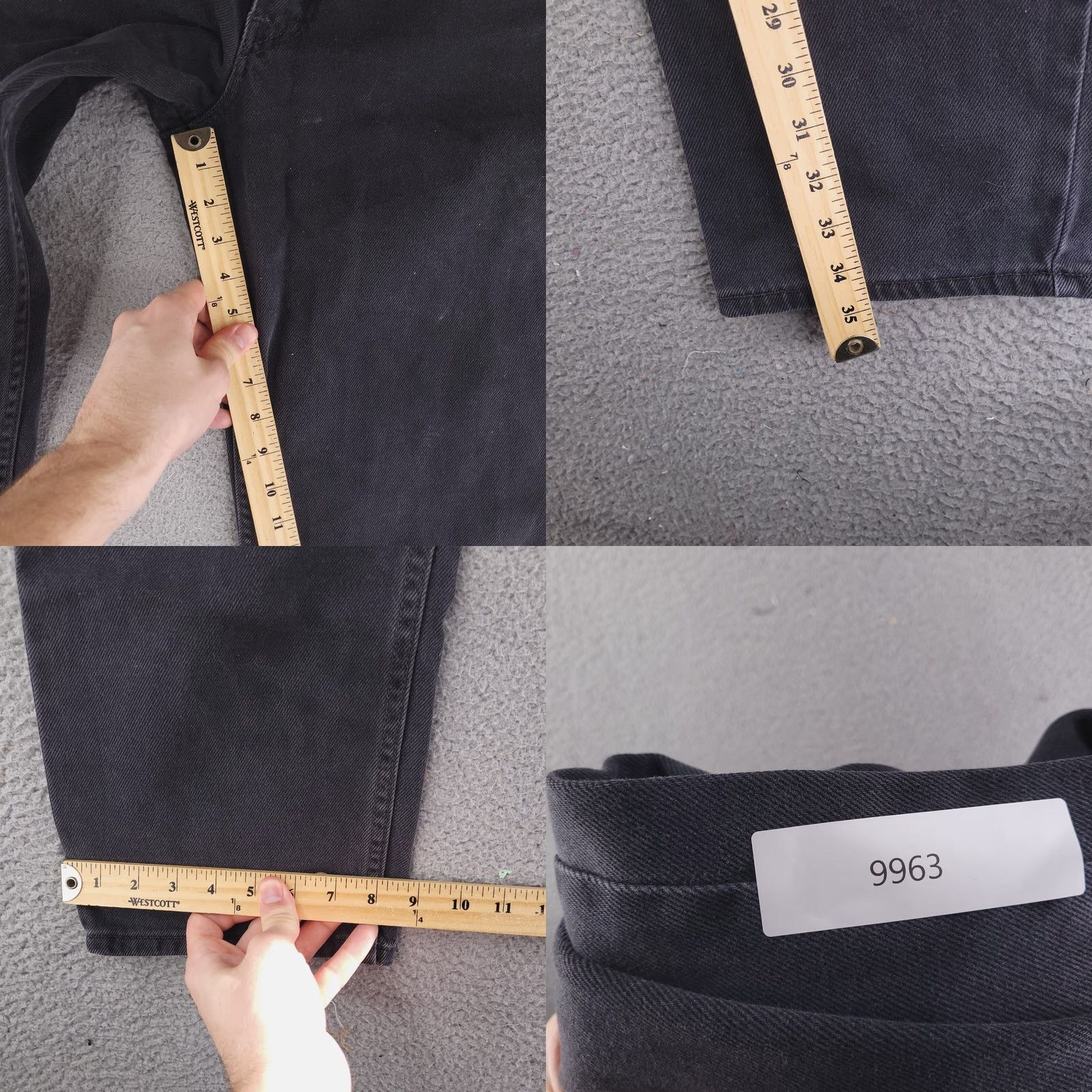 Levi's Levi's Jeans Mens 36x35 Black Denim Straight 550 Cotton Relaxed Regular Inseam 35 Levi’s 550 Mens Jeans Black Denim Straight 550 Cotton Size US 36 / EU 52 - 8 Thumbnail