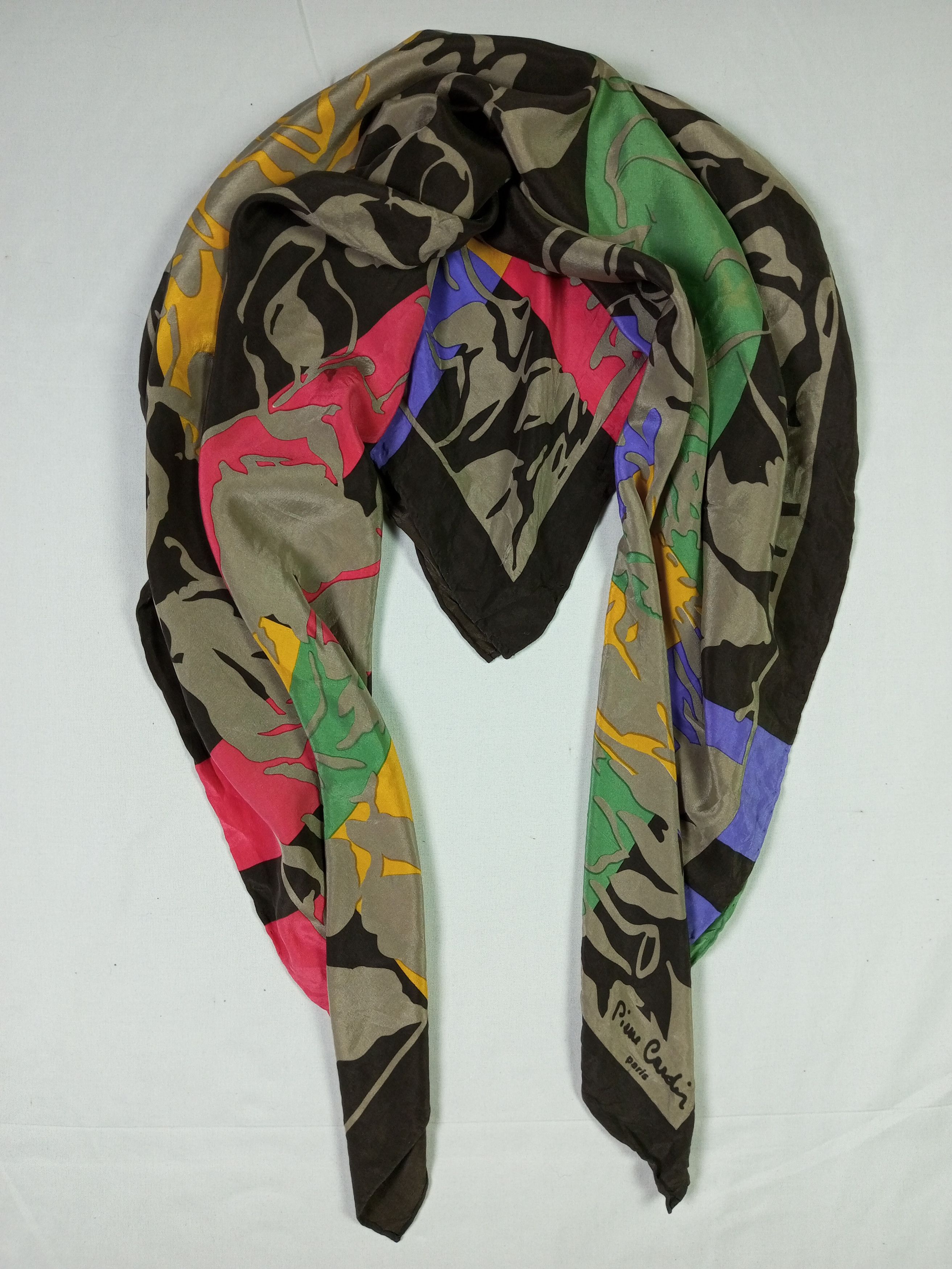 Pierre Cardin × Vintage Vintage Pierre Cardin Silk Scarf Size ONE SIZE - 10 Thumbnail