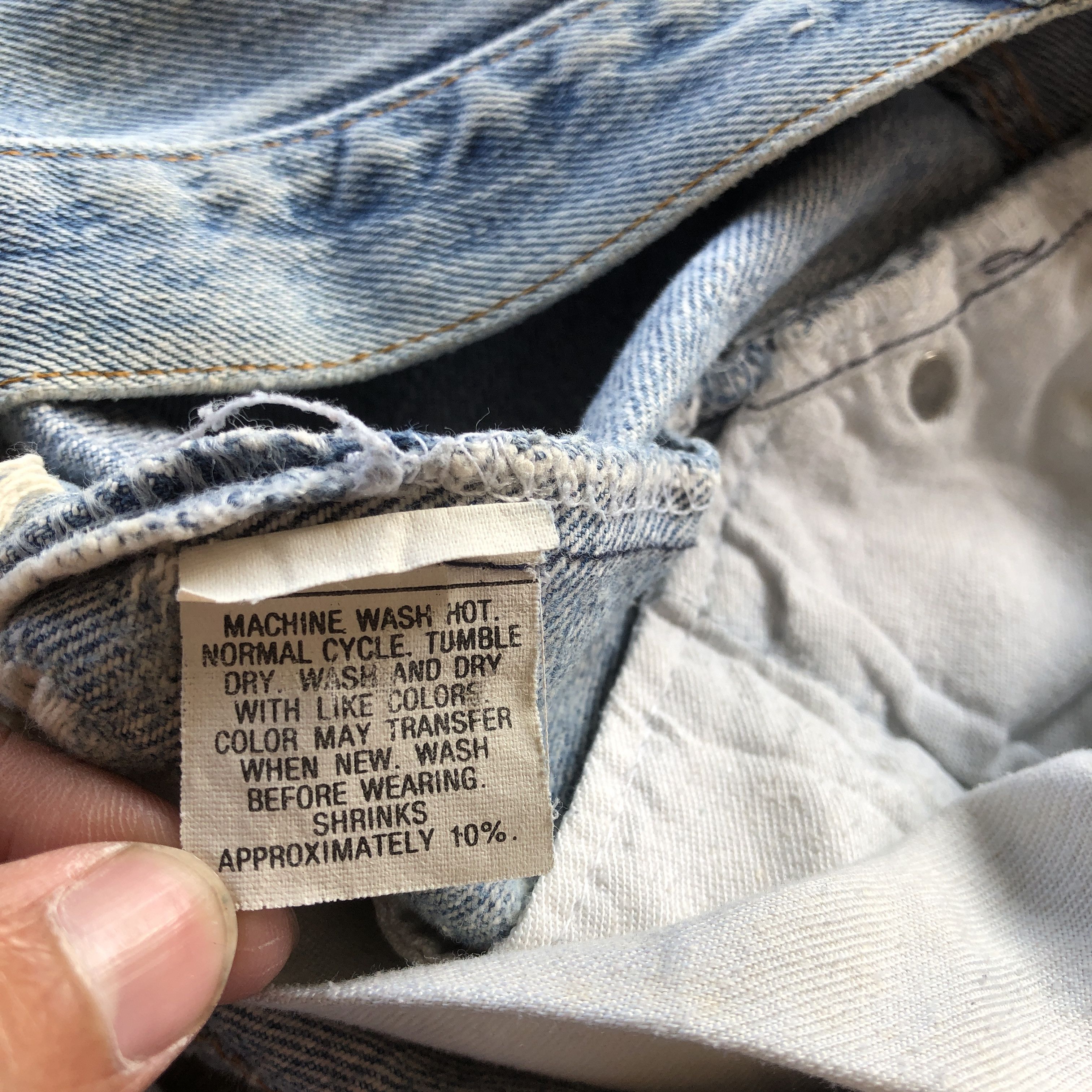 Levi's Vintage 70s Levis 501 Faded Distressed Jeans Levis Mud Denim Size US 32 / EU 48 - 9 Thumbnail