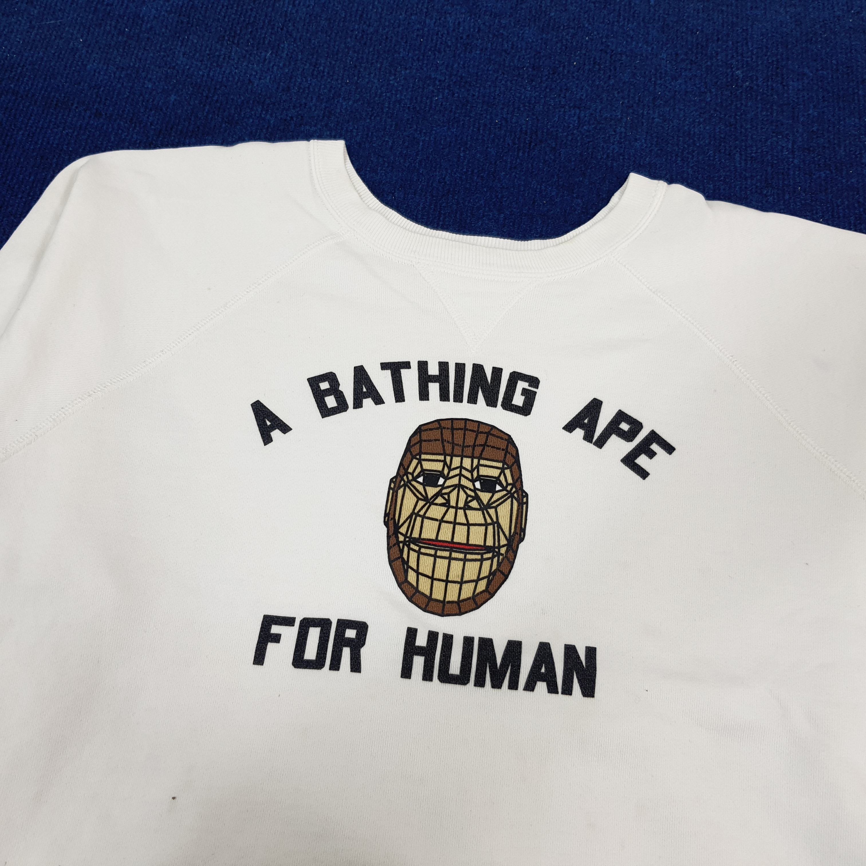Bape × Vintage Vintage BAPE A Bathing Ape Boxy Japan Brand Sweatshirt Size US L / EU 52-54 / 3 - 2 Thumbnail