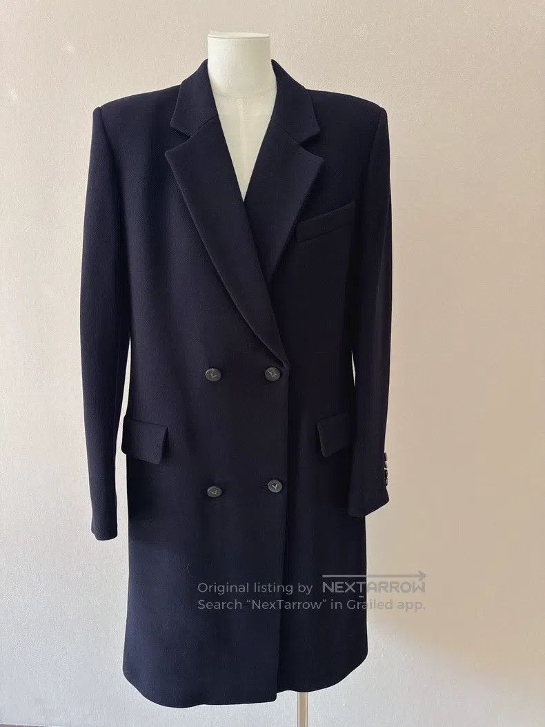 Valentino Valentino Dark blue wool coat Size M / US 6-8 / IT 42-44 - 1 Thumbnail