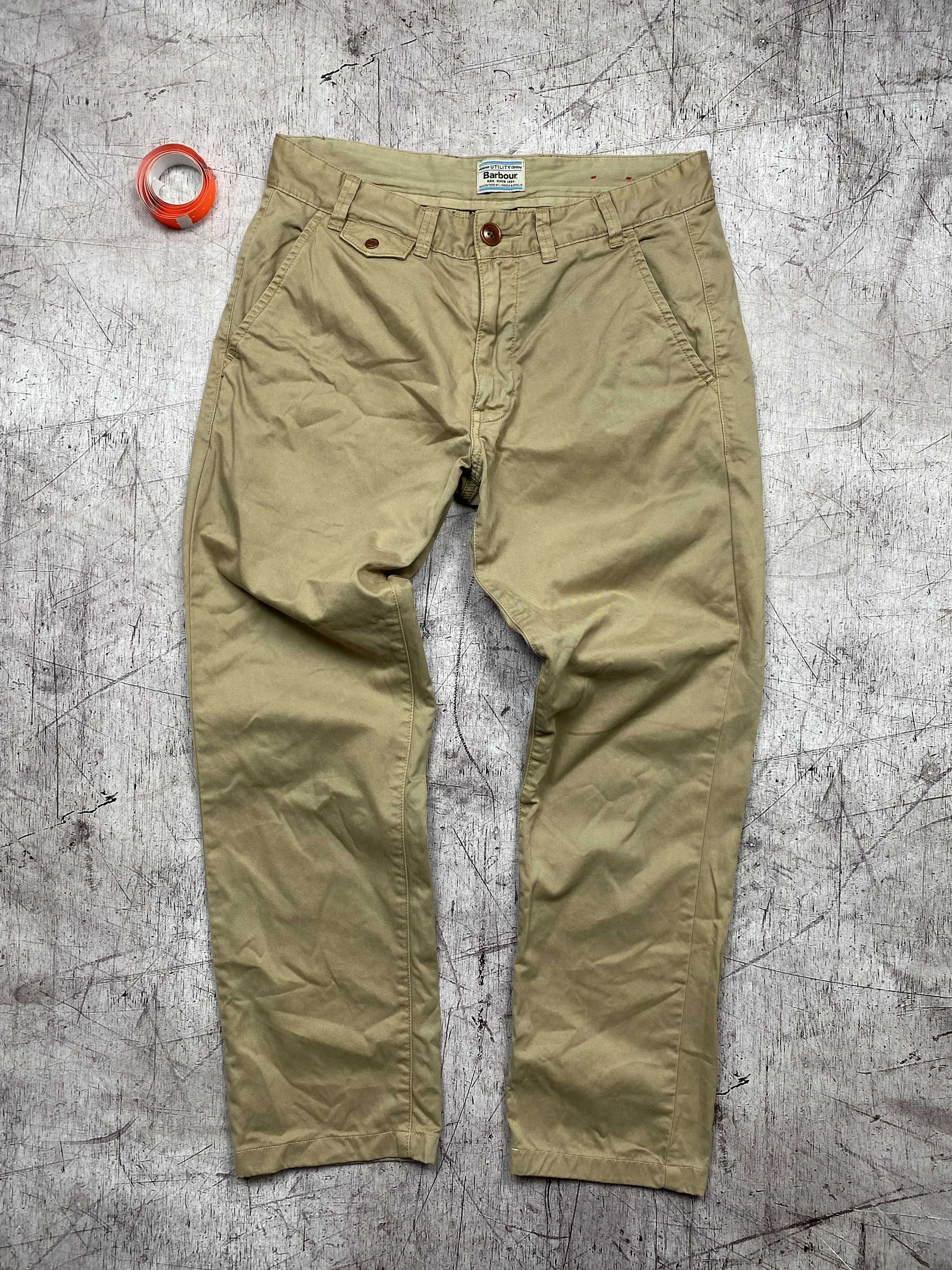 Barbour × Vintage Barbour Vintage Mens Chino Pants Size US 32 / EU 48 - 1 Thumbnail