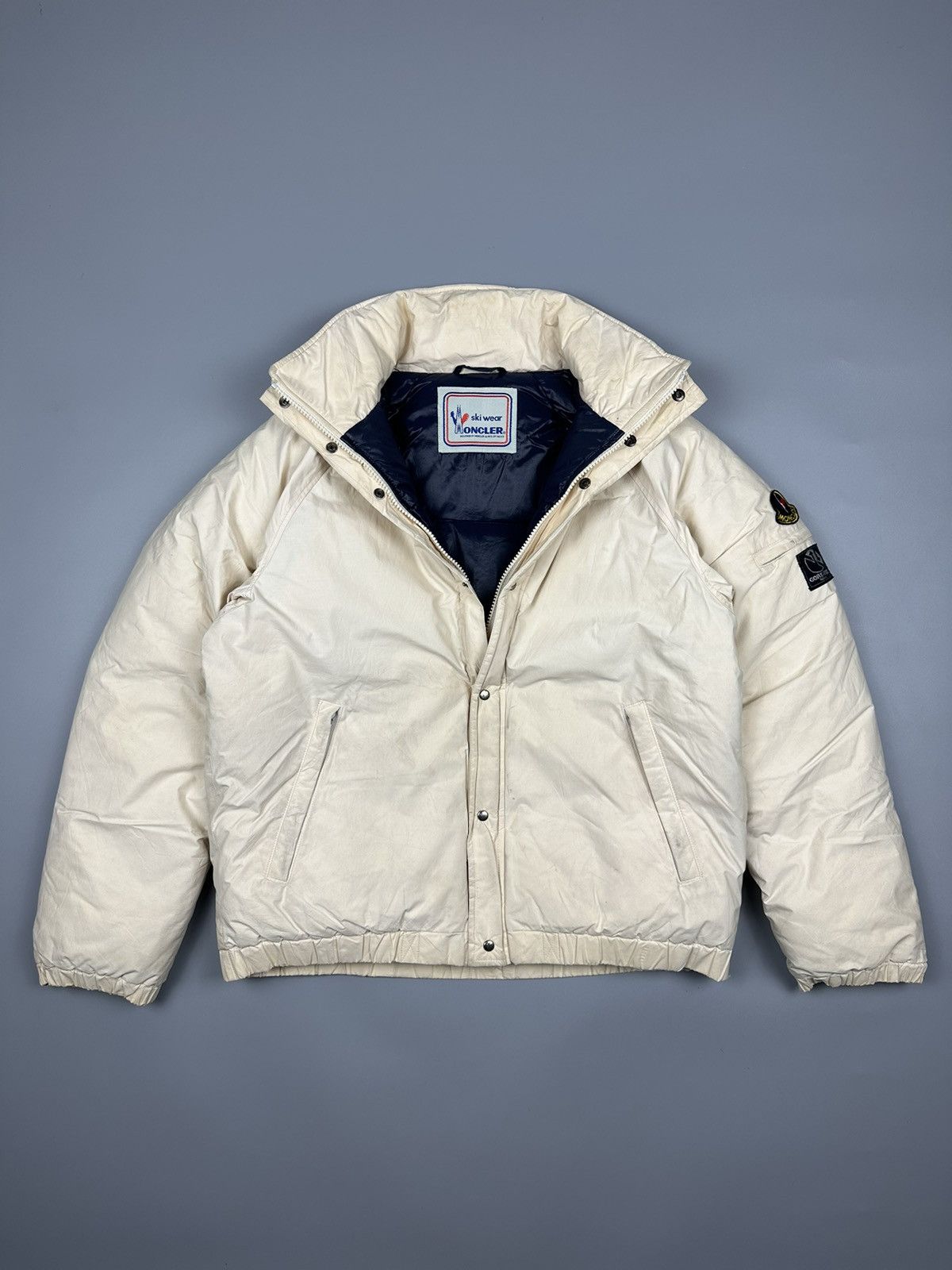 image of Puffer Ski Wear By Asics in Cream, Men's (Size Medium)