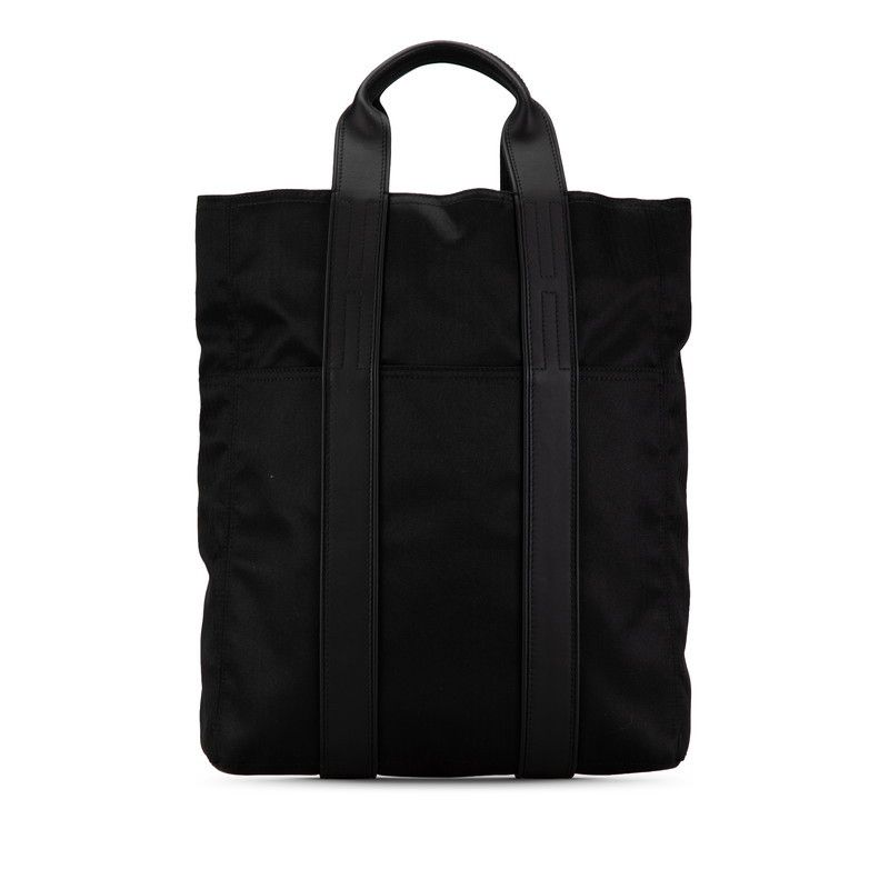 Hermes Hermes Acapulco Toile Chevron Tote Bag Leather Tote Bag in Black, Women's