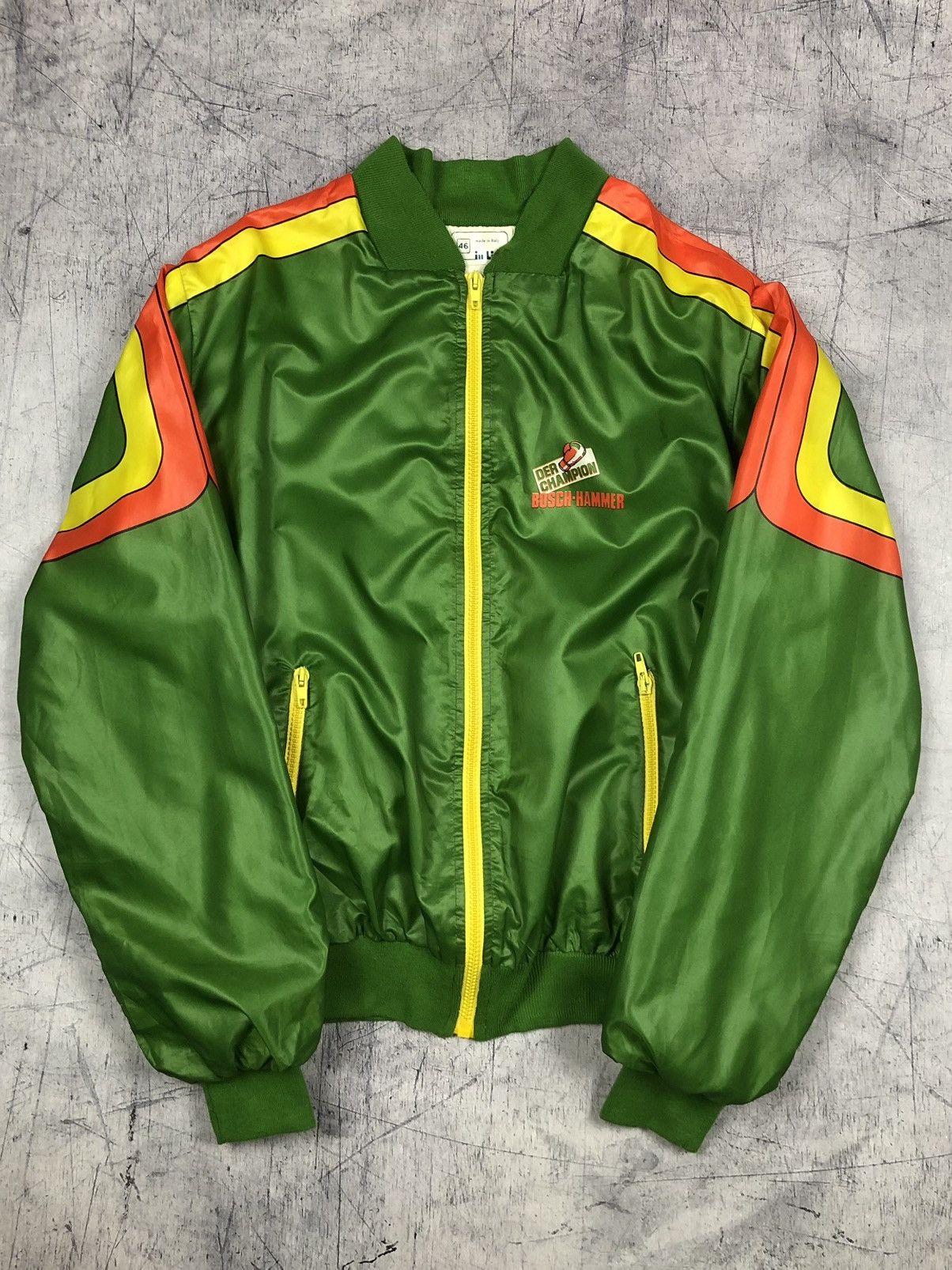 Vintage Vintage Bosch Hammer Nylon Bomber Jacket Size US M / EU 48-50 / 2 - 1 Thumbnail