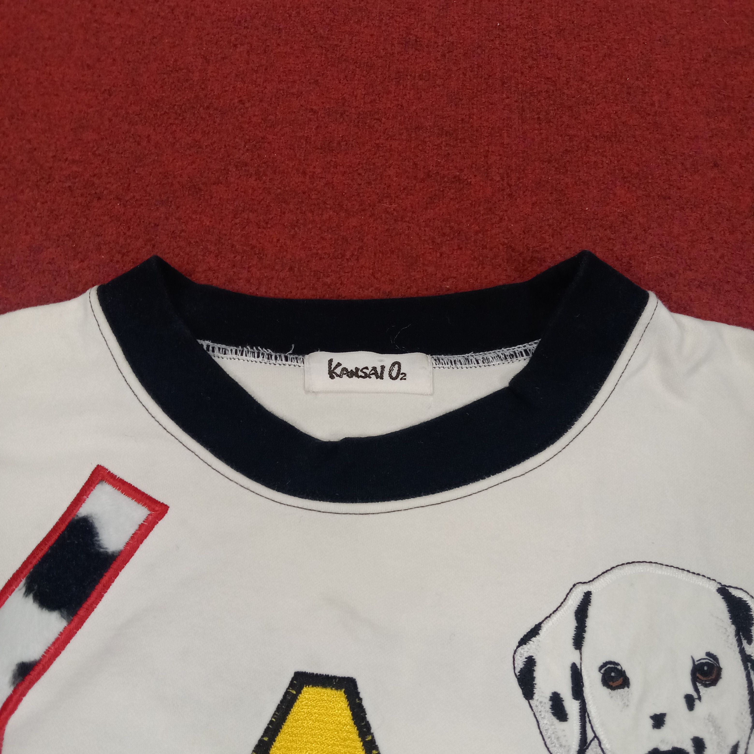 Japanese Brand × Kansai Yamamoto × Vintage Kansai Spell Out Dalmatians Style Sweatshirt Size US L / EU 52-54 / 3 - 7 Thumbnail