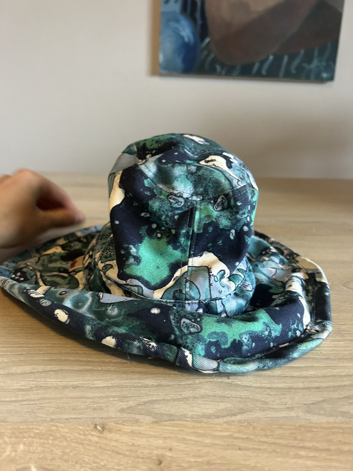 Jean Paul Gaultier Jean Paul Gaultier Marbled Bacteria Print Bucket Hat Size ONE SIZE - 3 Thumbnail