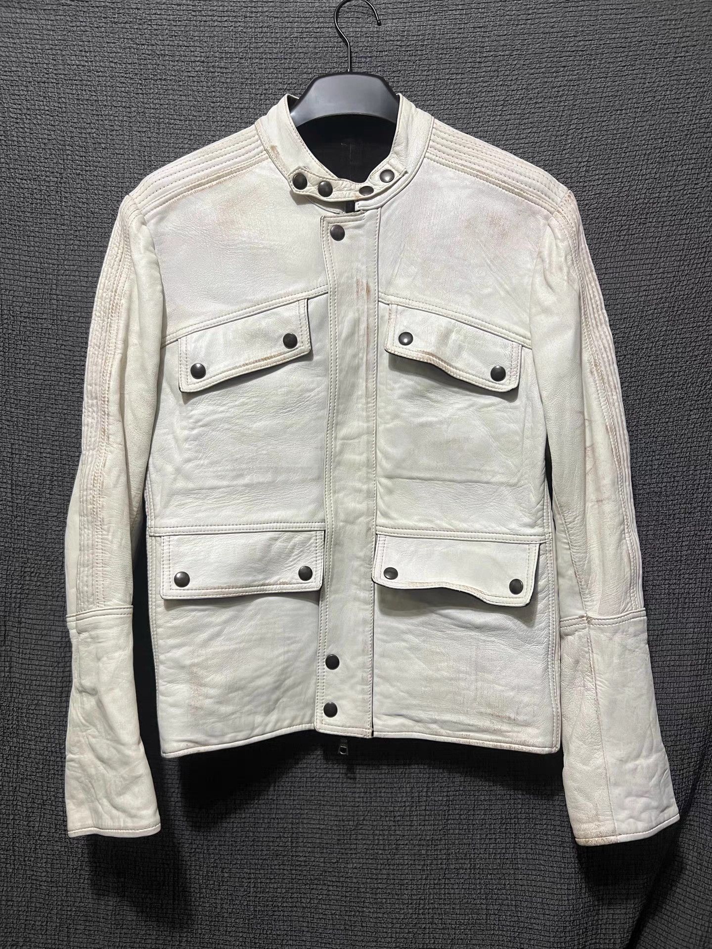 Isaac Sellam Experience white leather jacket