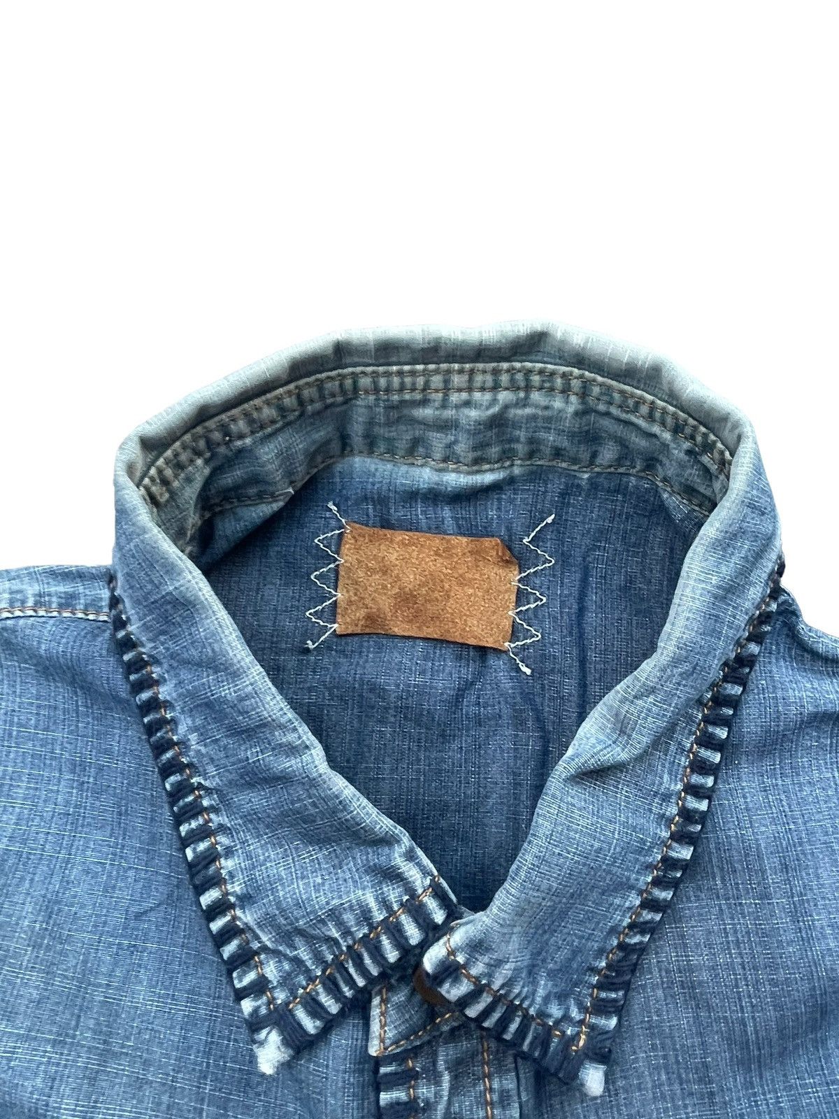 Japanese Brand Unknown Brand Custom Chambary Shirt Size US S / EU 44-46 / 1 - 4 Thumbnail