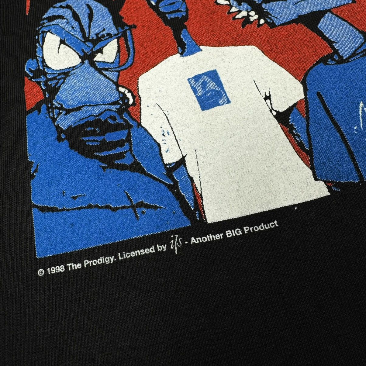 Band Tees Vintage 1998 The Prodigy ‘Dirty Dozen’ Keith Italian T Shirt Size US XL / EU 56 / 4 - 6 Thumbnail