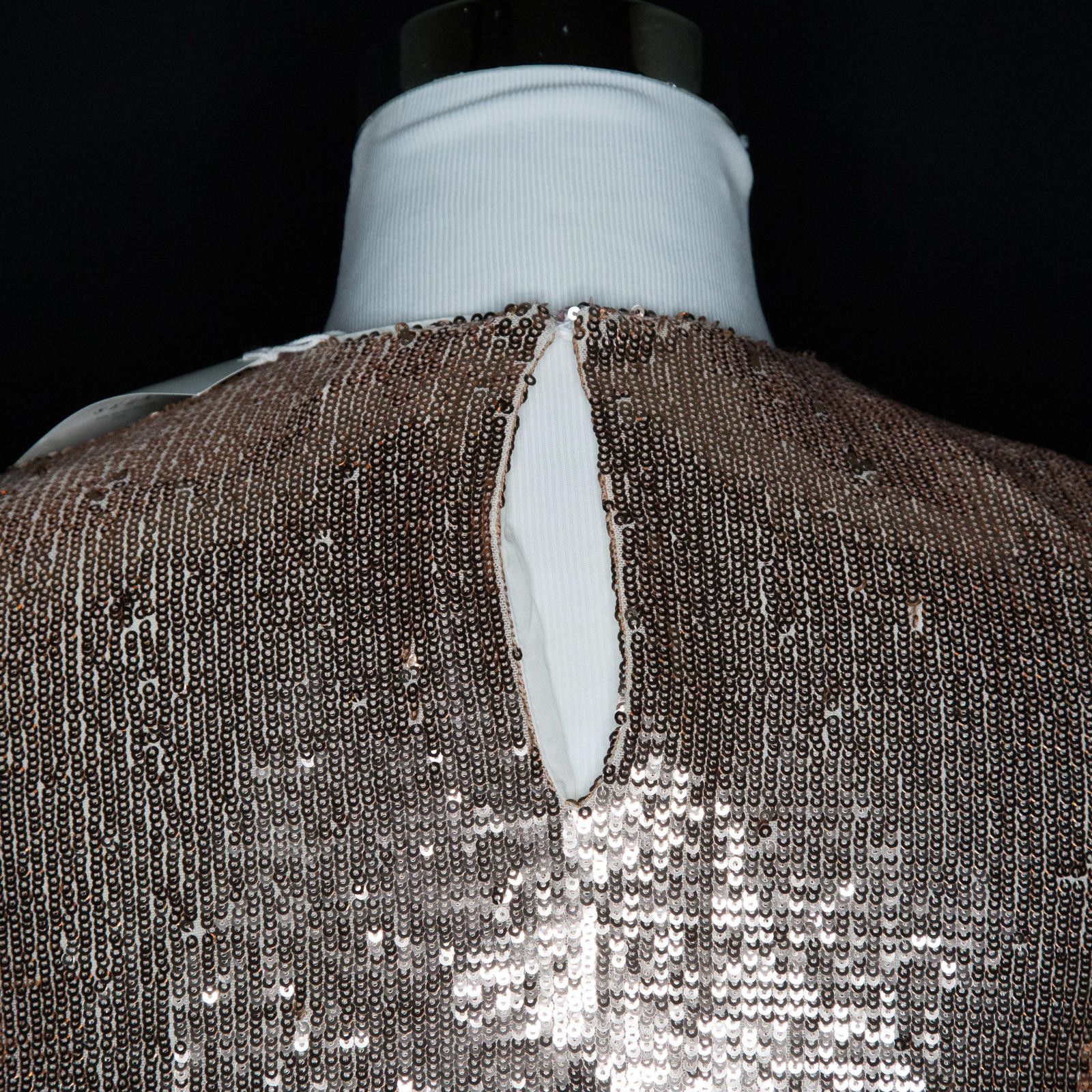 Other Sezane Sequin Short Sleeve Blouse Kitty Light Gold Top US 4 Size S / US 4 / IT 40 - 6 Thumbnail