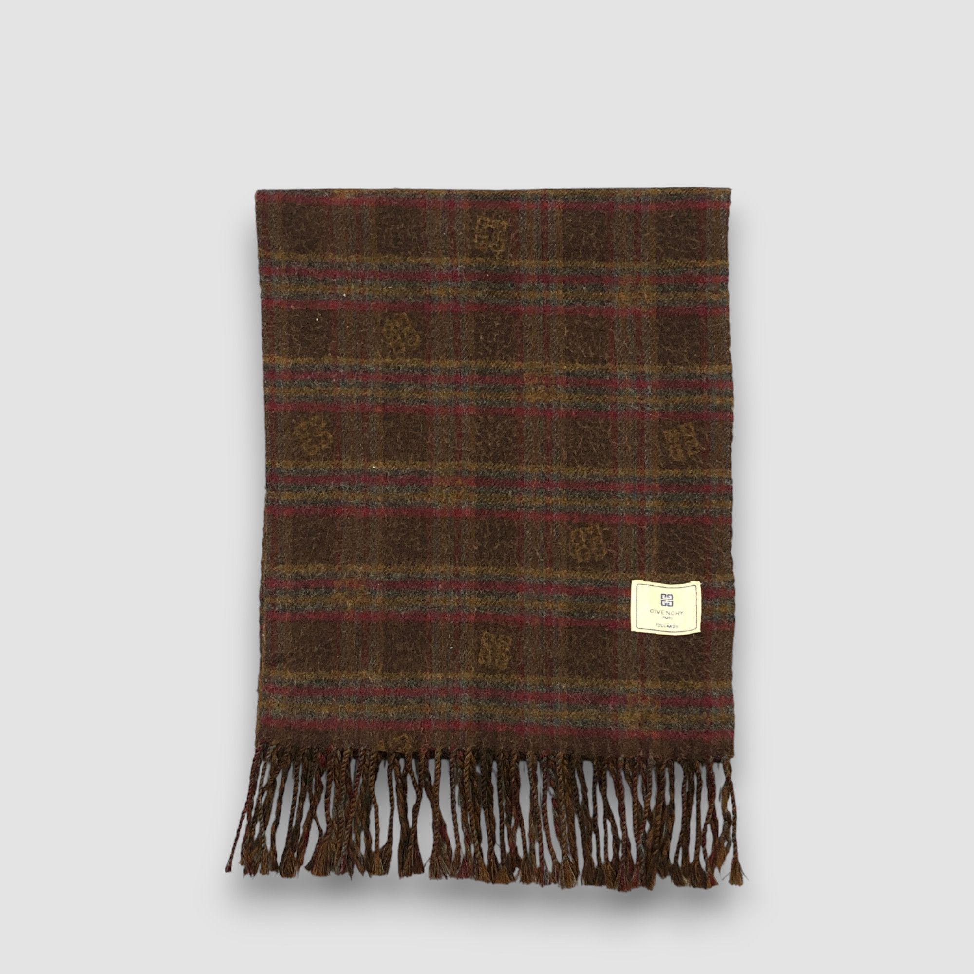 Givenchy Vintage Givenchy Scarf Muffler Wool Cashmere Scarves Size ONE SIZE - 2 Thumbnail