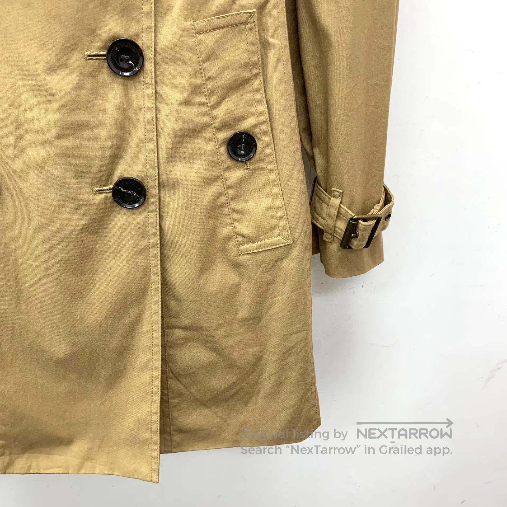 Burberry Burberry Brown Cotton Reversible Collar Hooded Double Brea Size S / US 4 / IT 40 - 4 Thumbnail