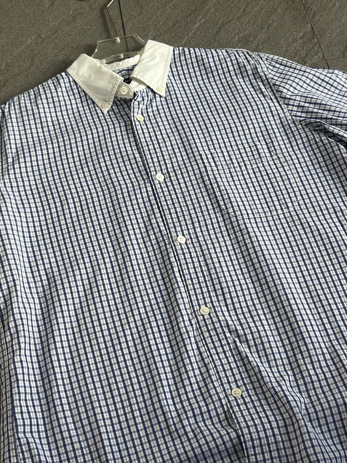 Comme des Garcons Comme des Garçons Homme blue and white gingham-checked Shirt Size US L / EU 52-54 / 3 - 4 Thumbnail