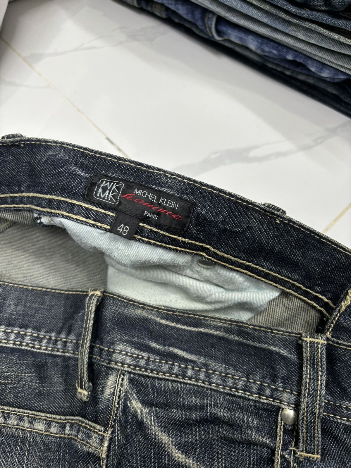Kapital Flare Jeans Rusty Michel Klein Clawmark Twist Denim Jeans Size US 31 - 9 Thumbnail