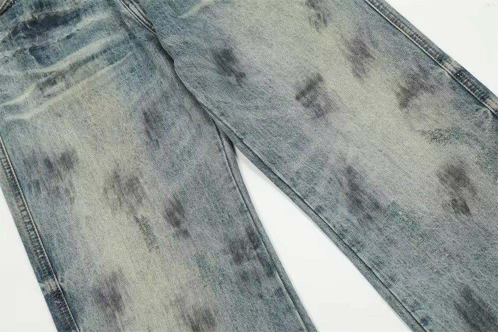 Designer × Vintage Washed Design Straight Dirty y2k jeans Size US 30 / EU 46 - 9 Thumbnail